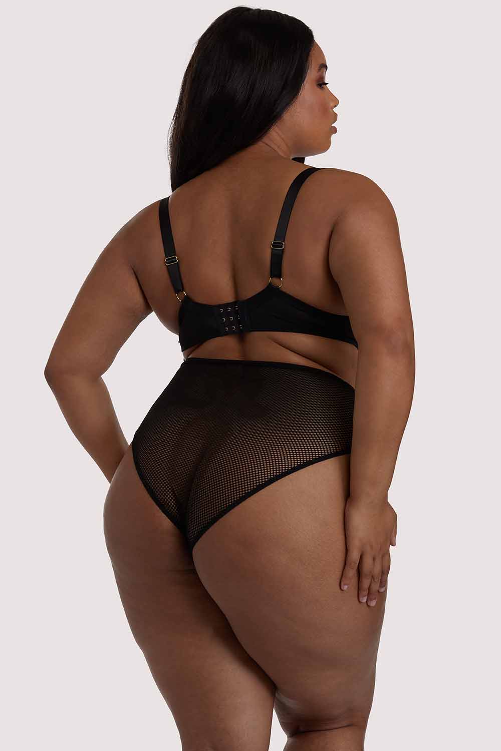 Khloe Black Floral Highwaist Brief - Image 5