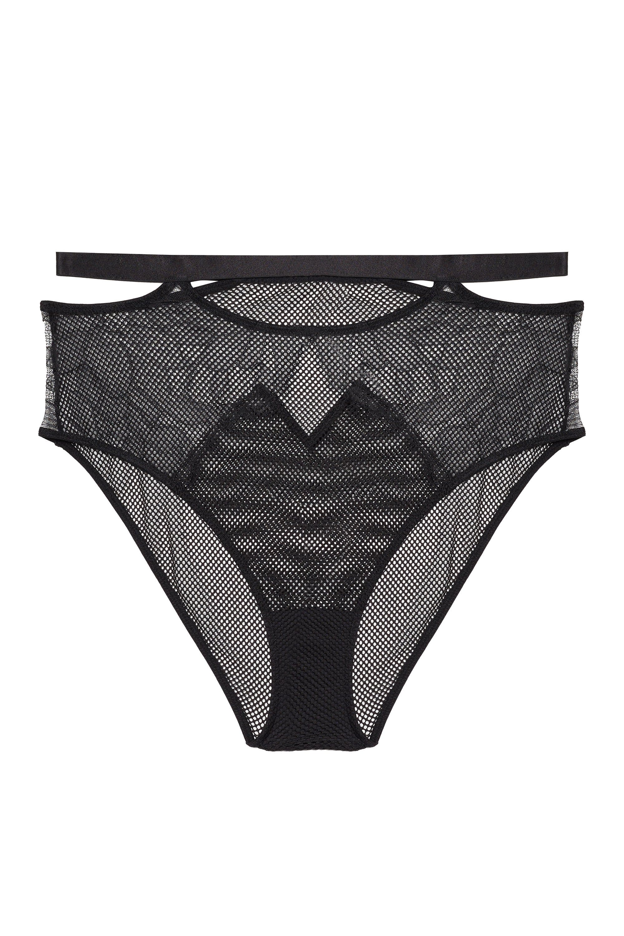 Khloe Black Floral Highwaist Brief - Image 7