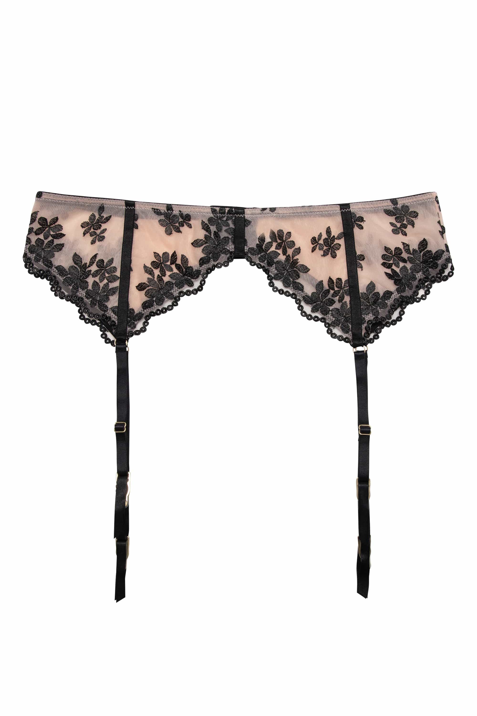 Evie Black & Peach Suspender - Image 5