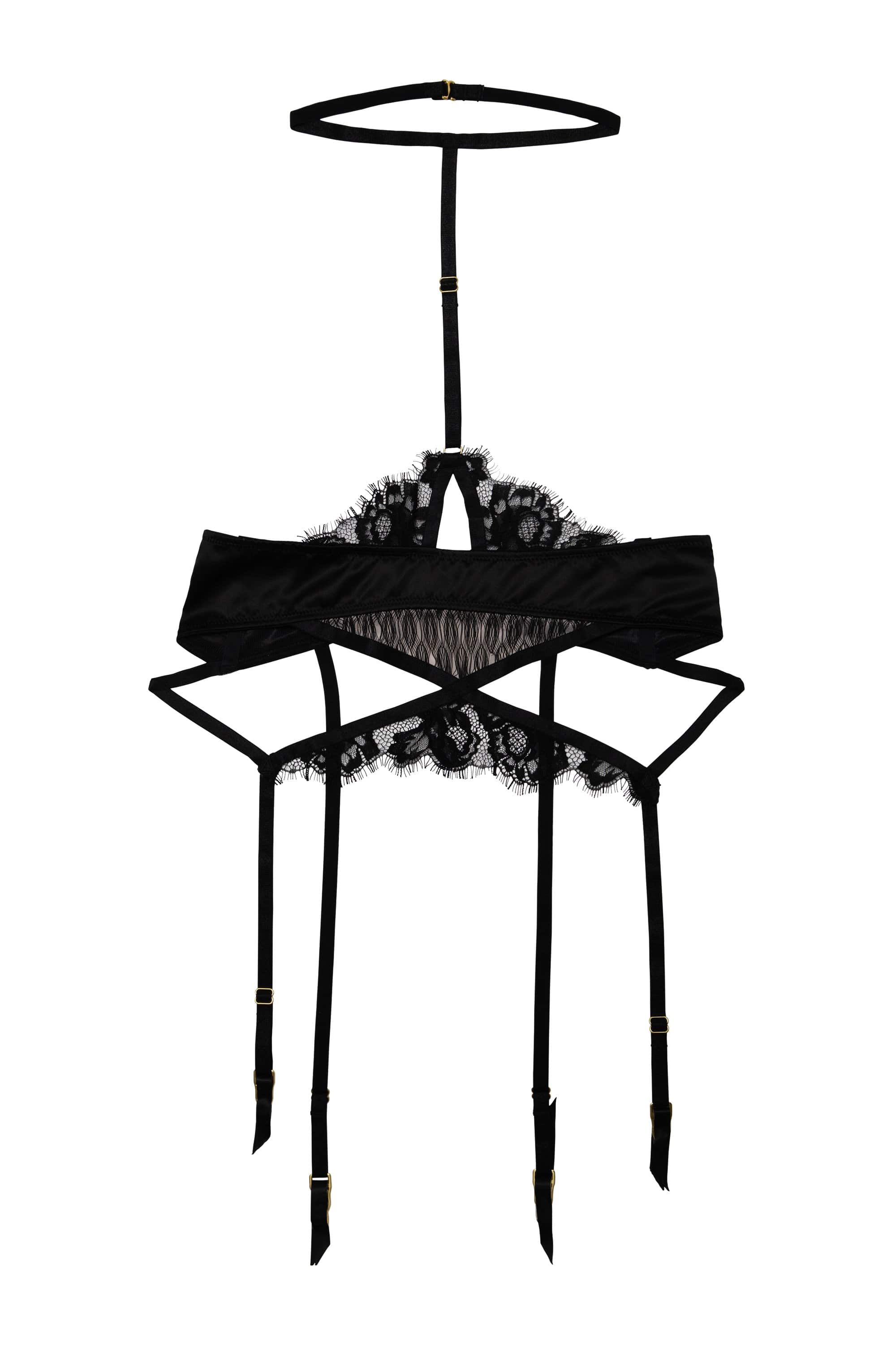 Hustler Alice Open Lace harness Waspie Suspender - Image 2