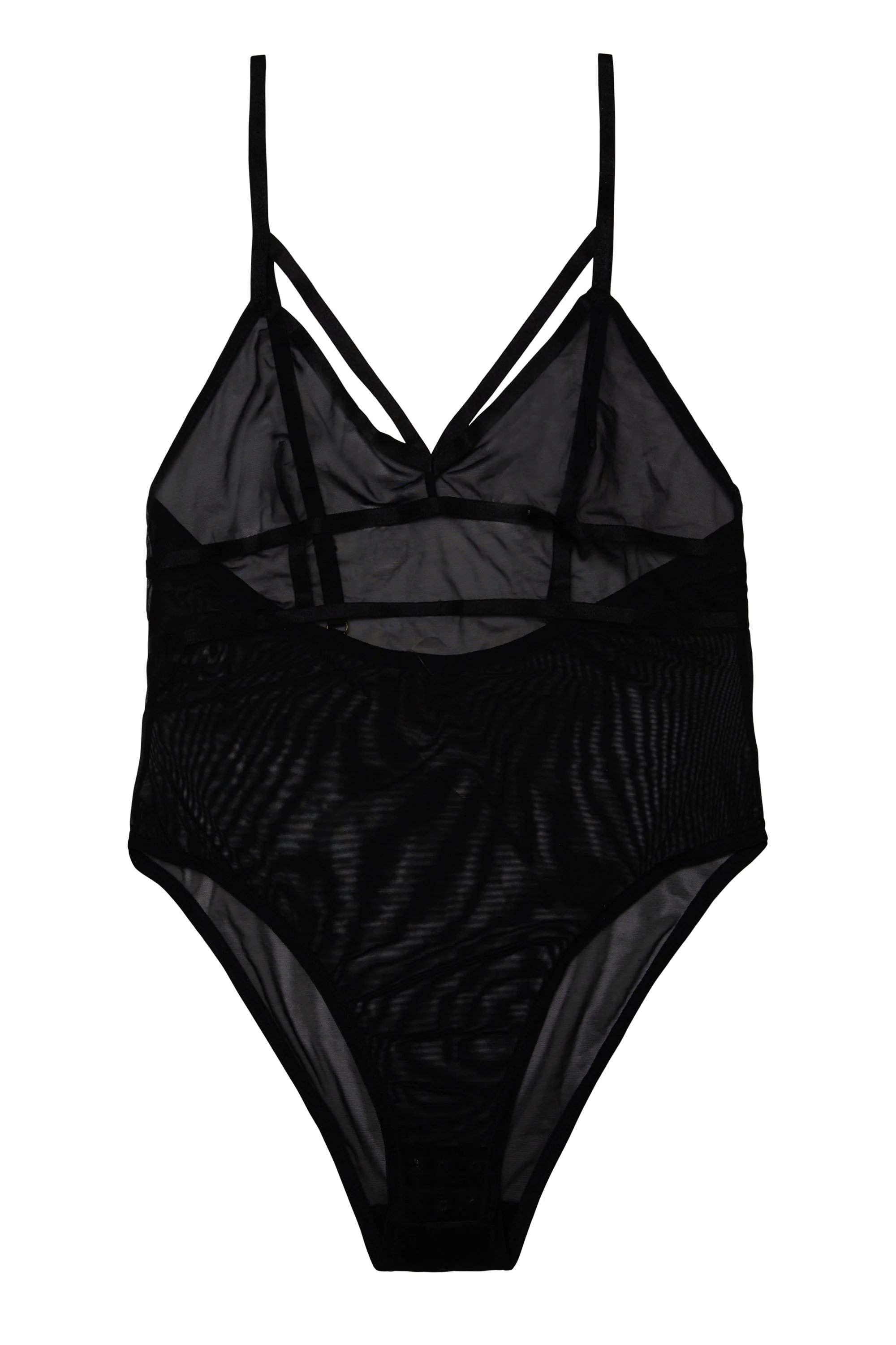 Hustler Arielle Mesh Black Body with Strap Detail - Image 2