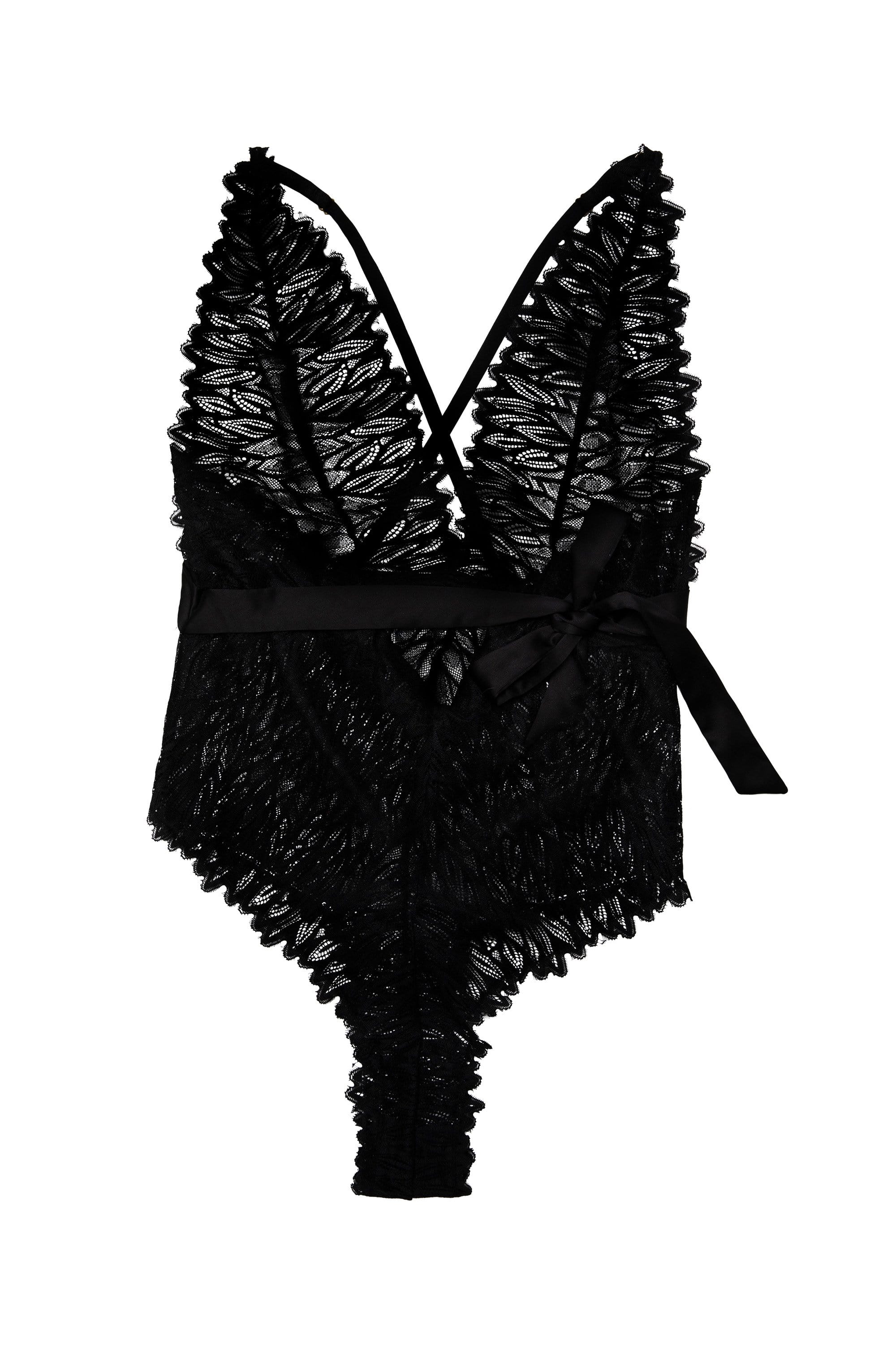 Hustler Margot Black High Apex Plunge Body - Image 2