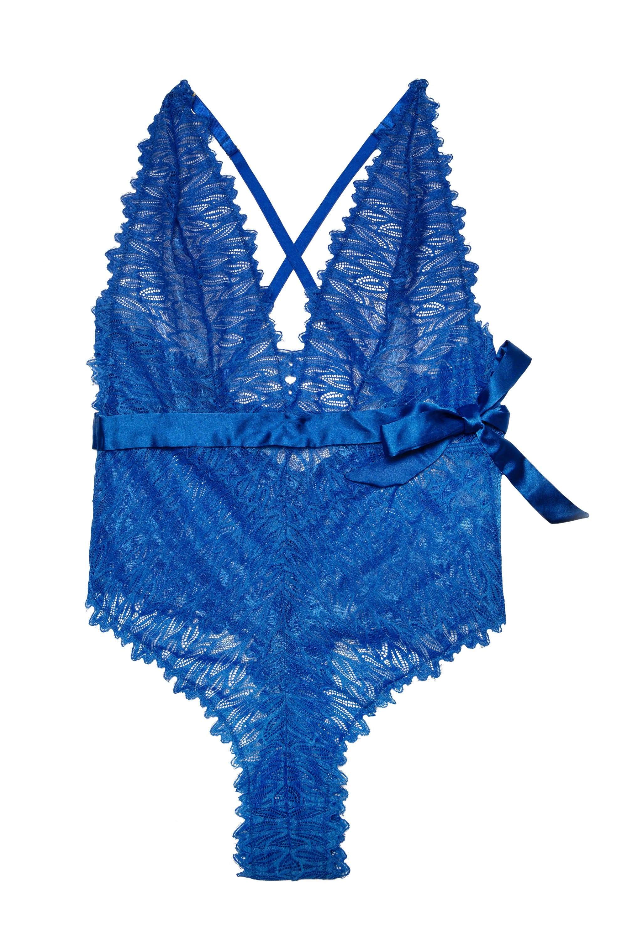 Hustler Margot Cobalt High Apex Plunge Body - Image 5