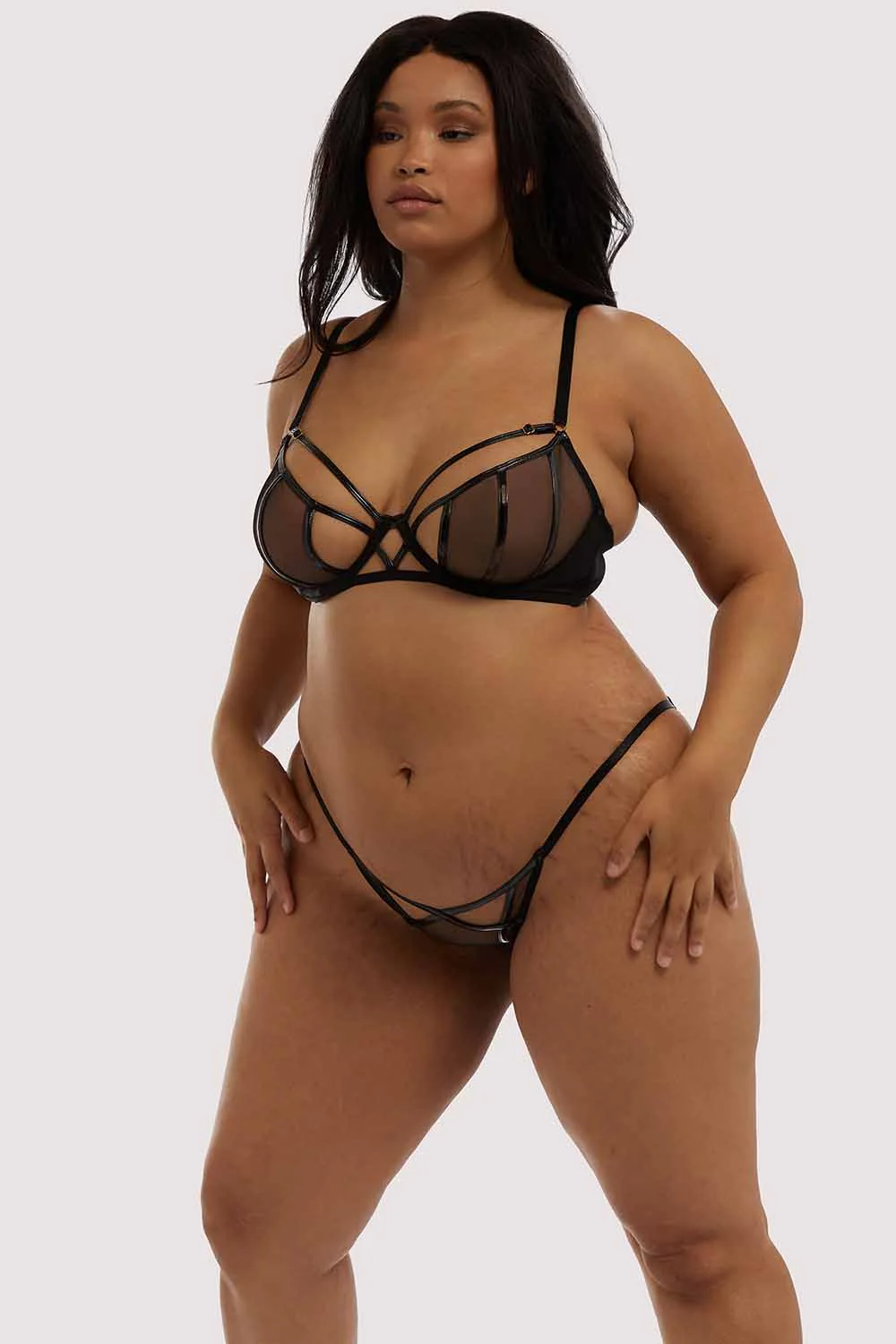 Kelly Black PVC Brief - Image 5