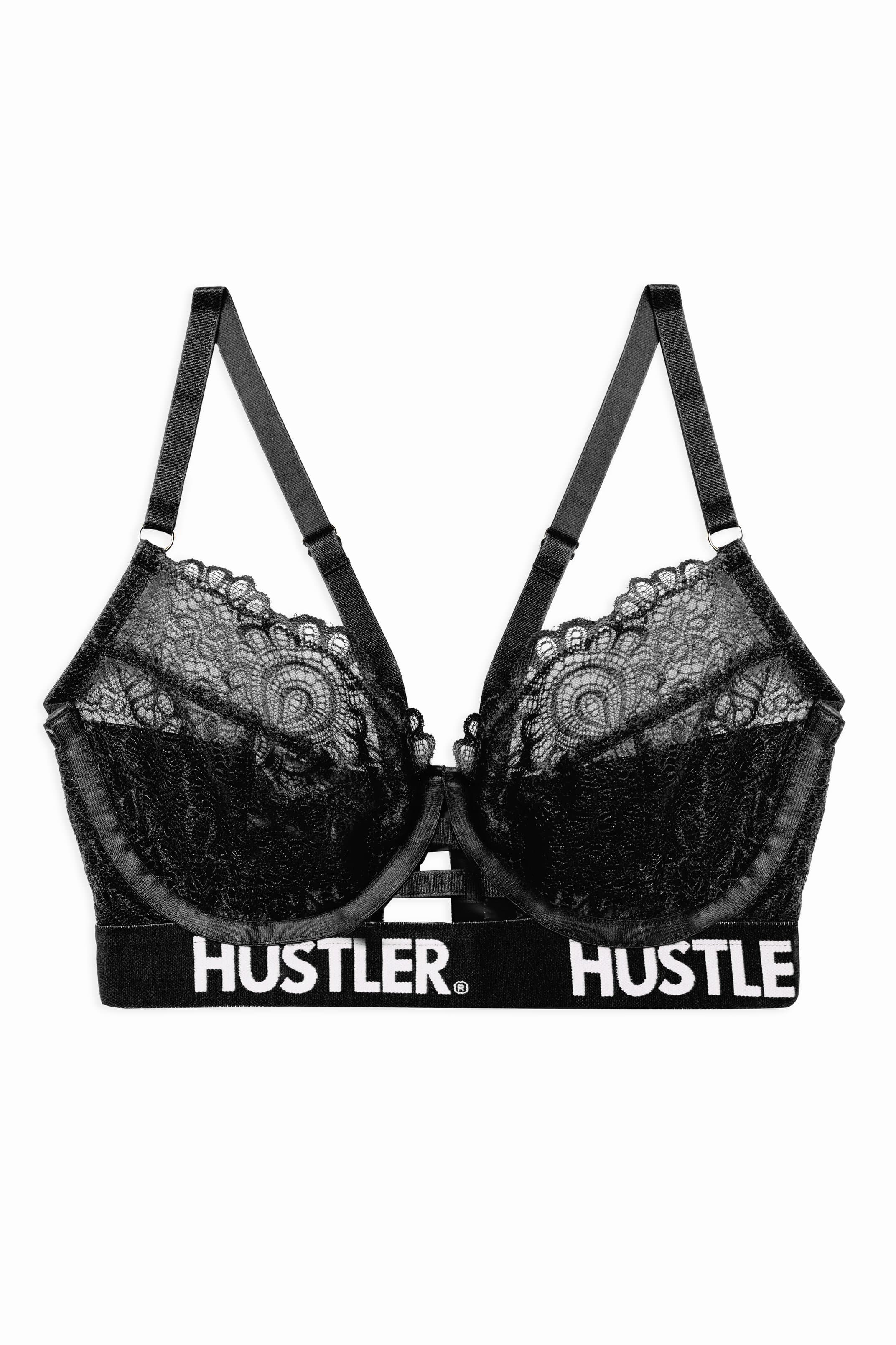 Branded Black Lace Bra - Image 3