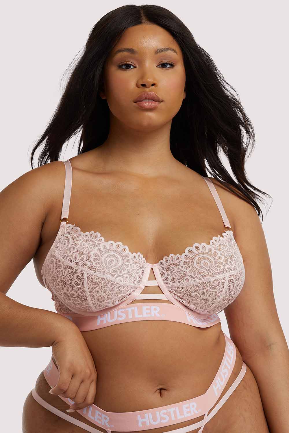 Branded Lace Baby Pink Bra - Image 2