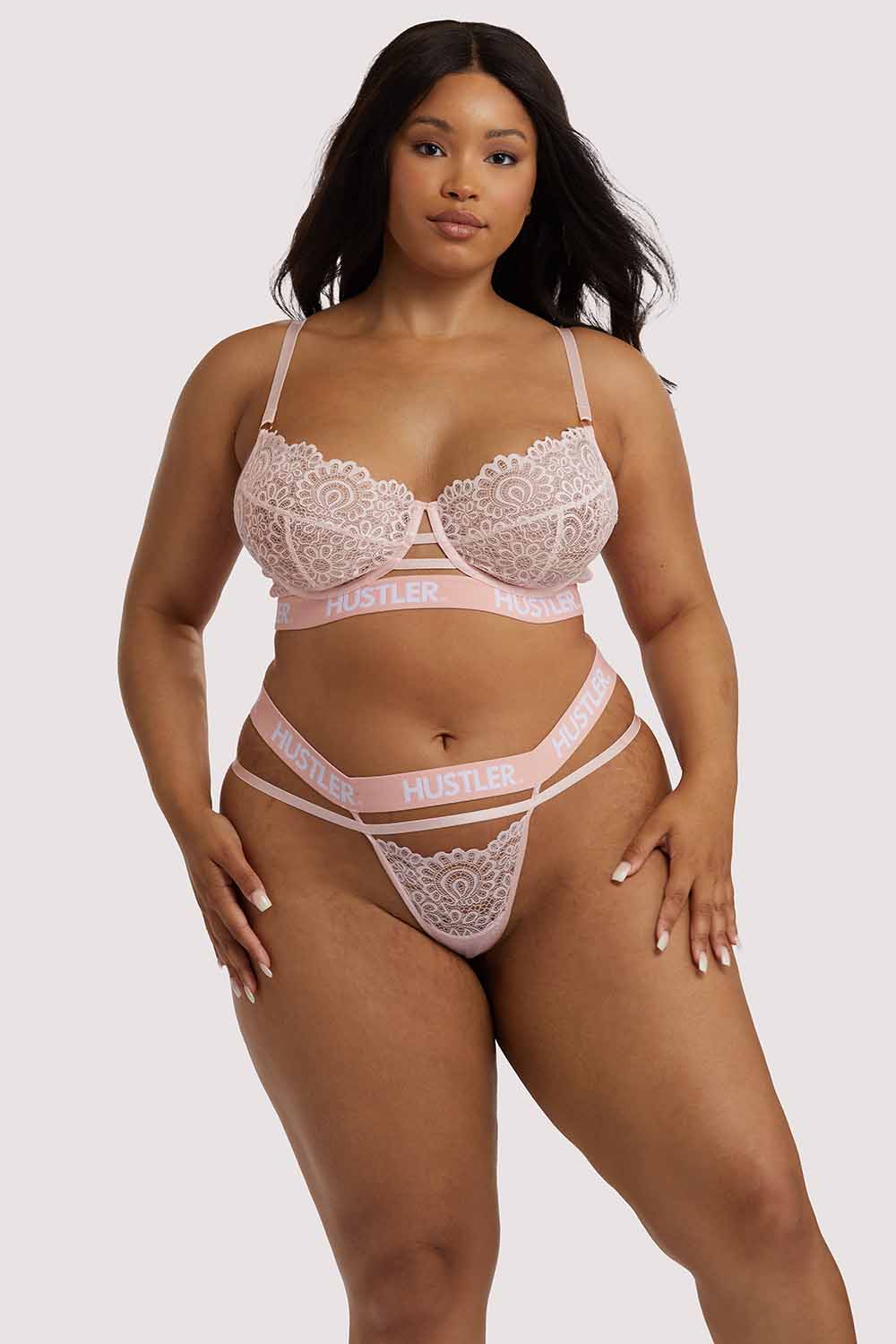 Branded Lace Baby Pink Bra - Image 6