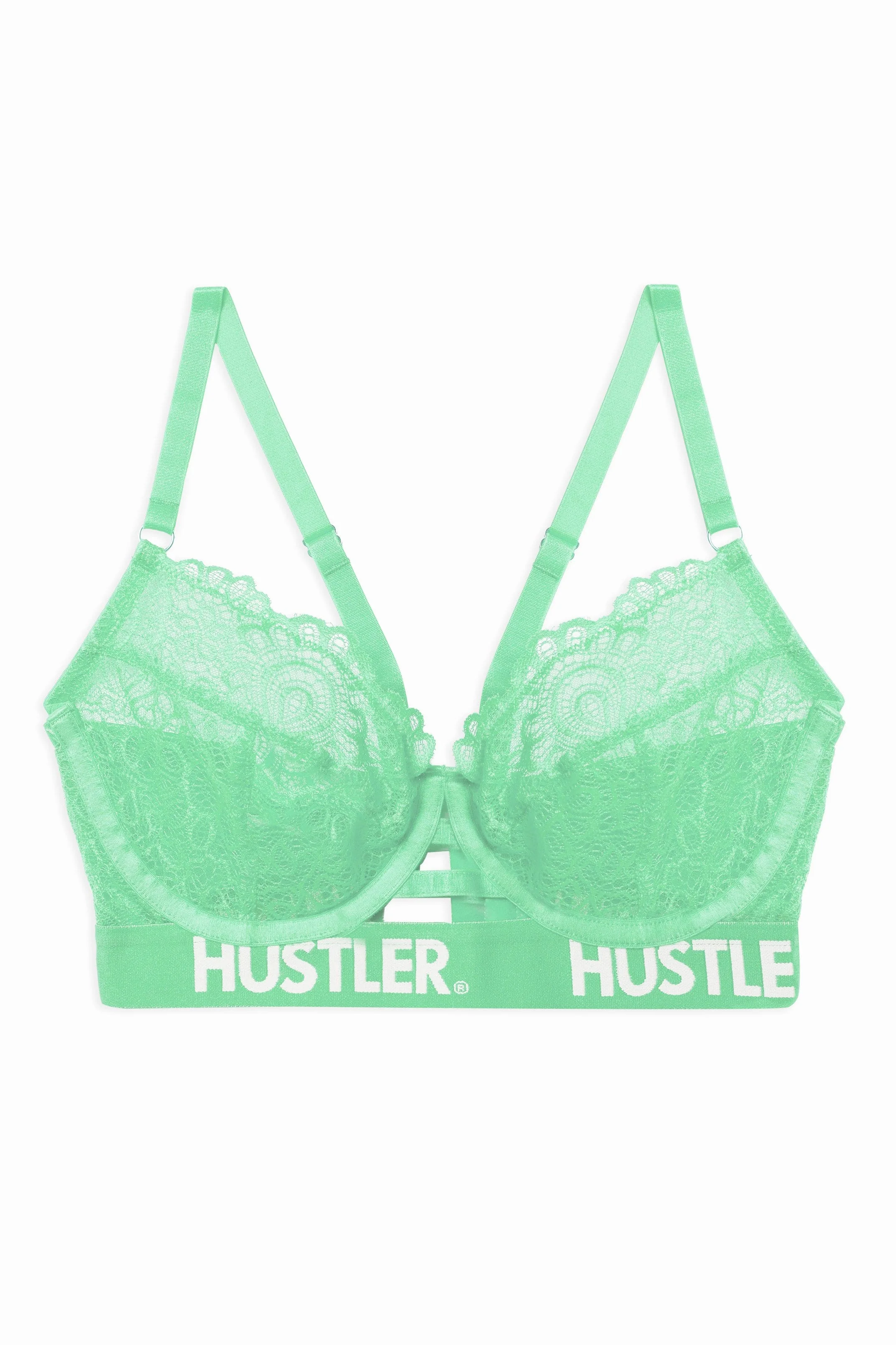 Branded Mint Lace Bra - Image 4