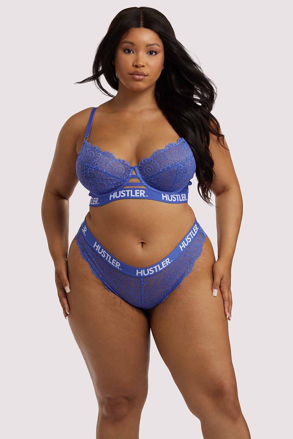 Branded Lace Blue Brief - Image 9