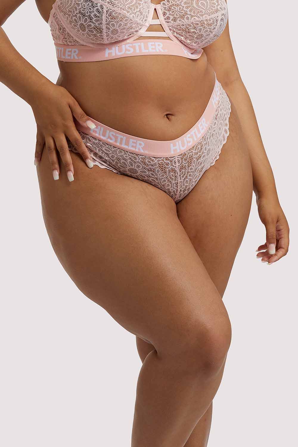 Branded Lace Baby Pink Brief - Image 2