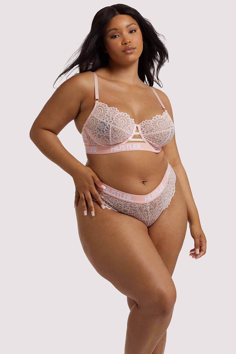 Branded Lace Baby Pink Brief - Image 8