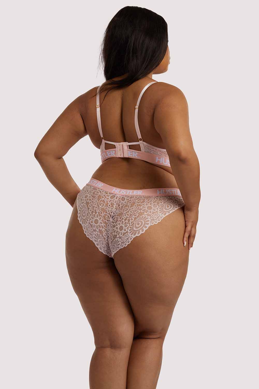Branded Lace Baby Pink Brief - Image 9