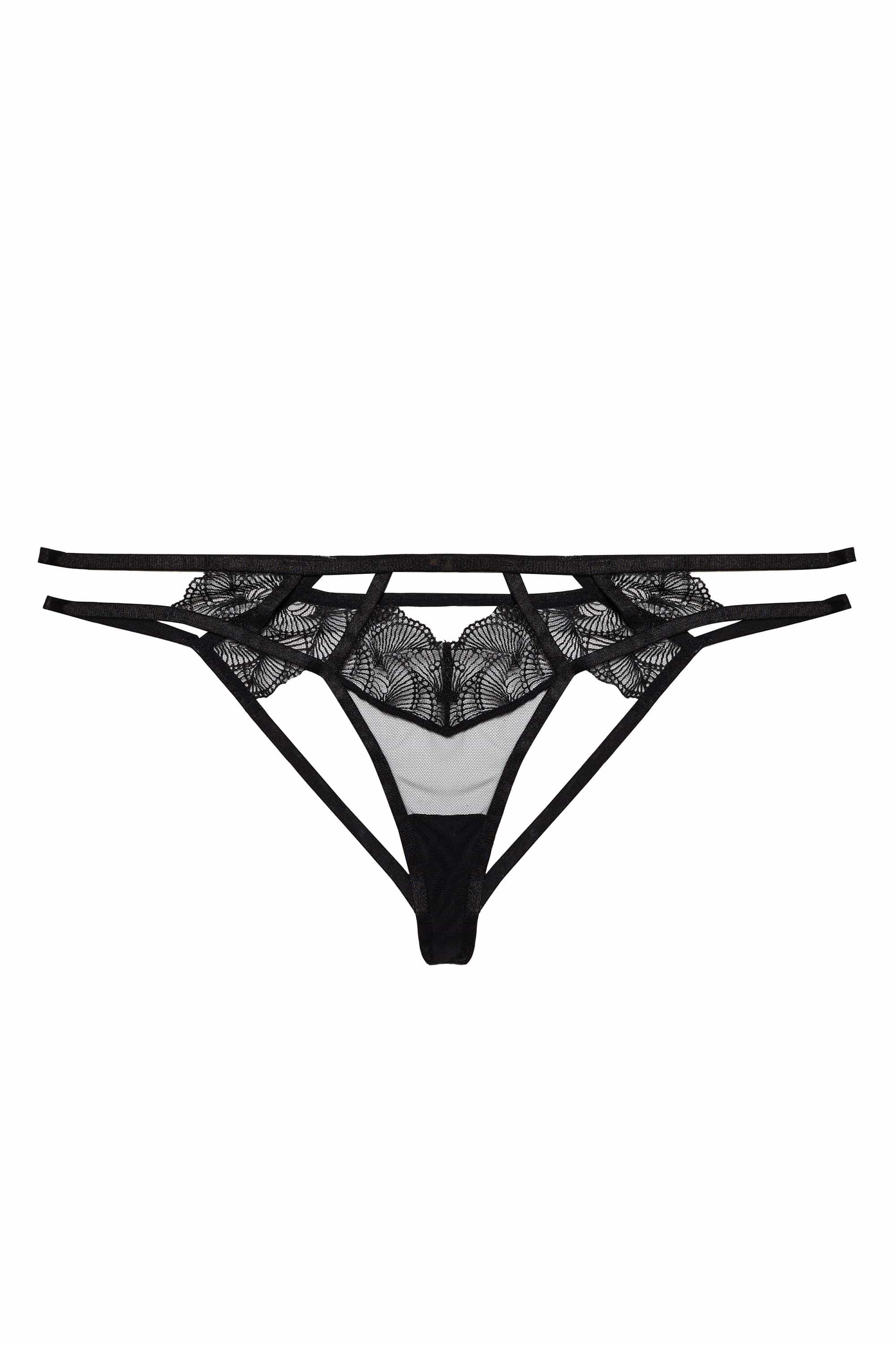 Tilly Black Caged Open Back Brief - Image 5