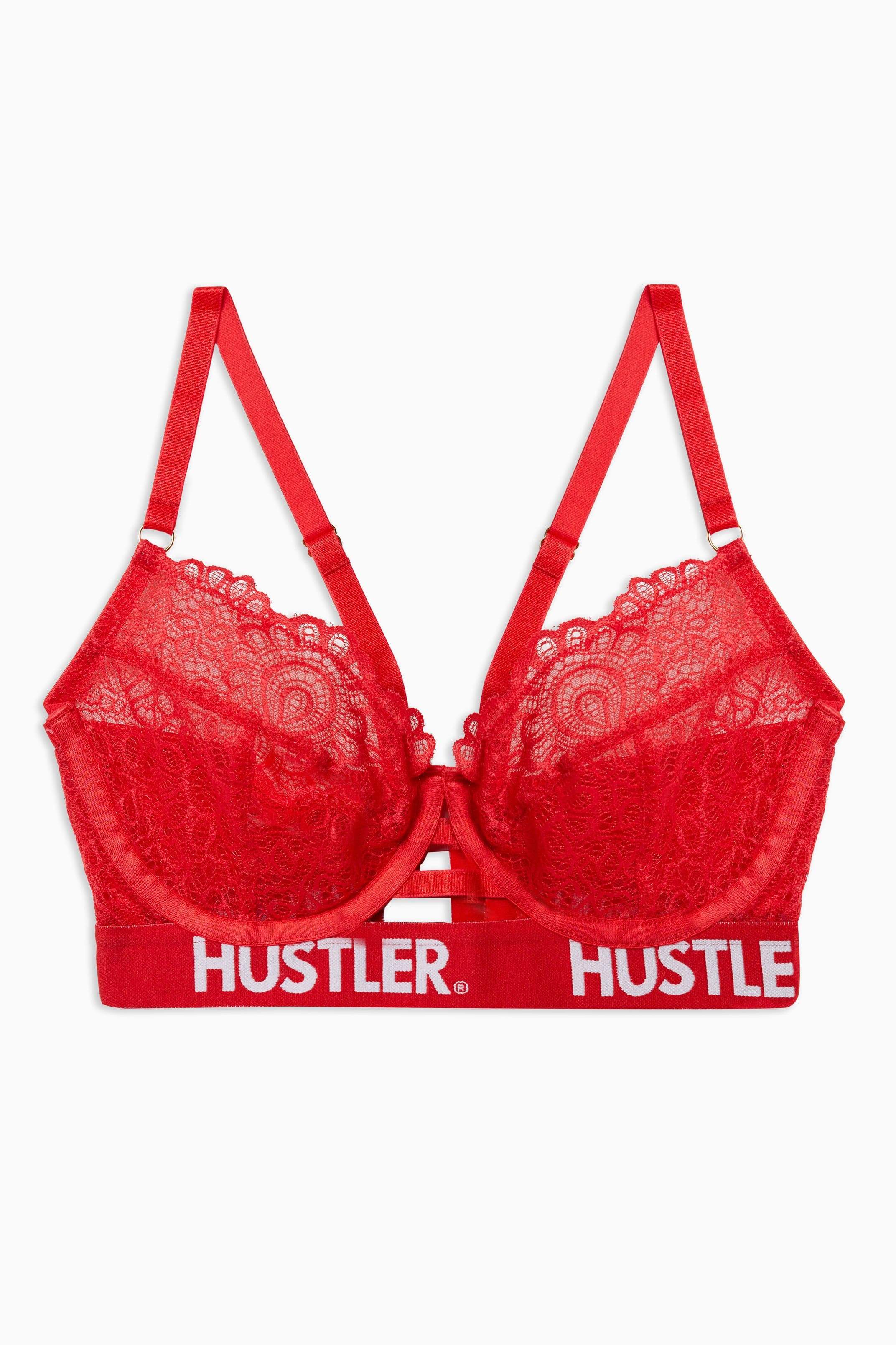 Branded Red Lace Curve Bra - Image 3