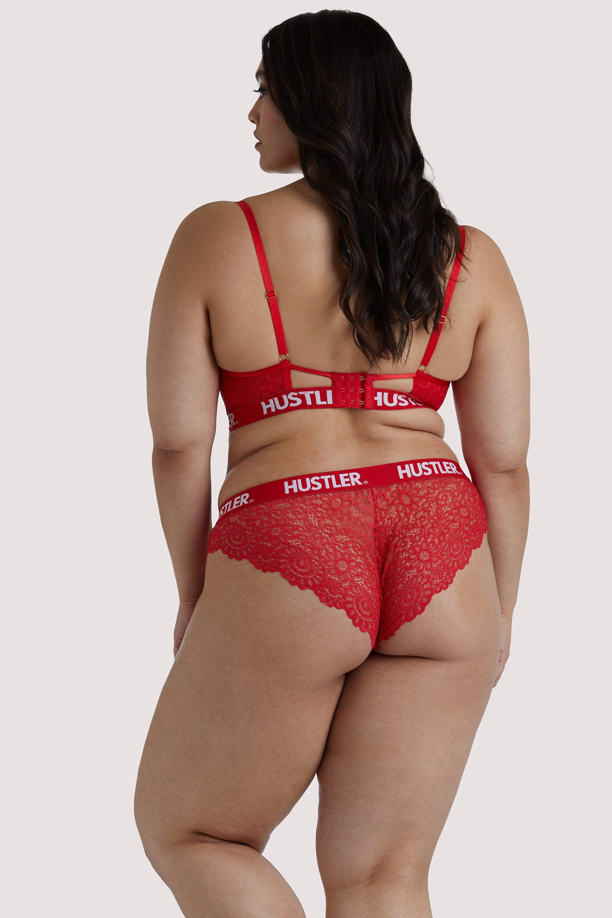 Branded Red Lace Curve Bra - Image 4