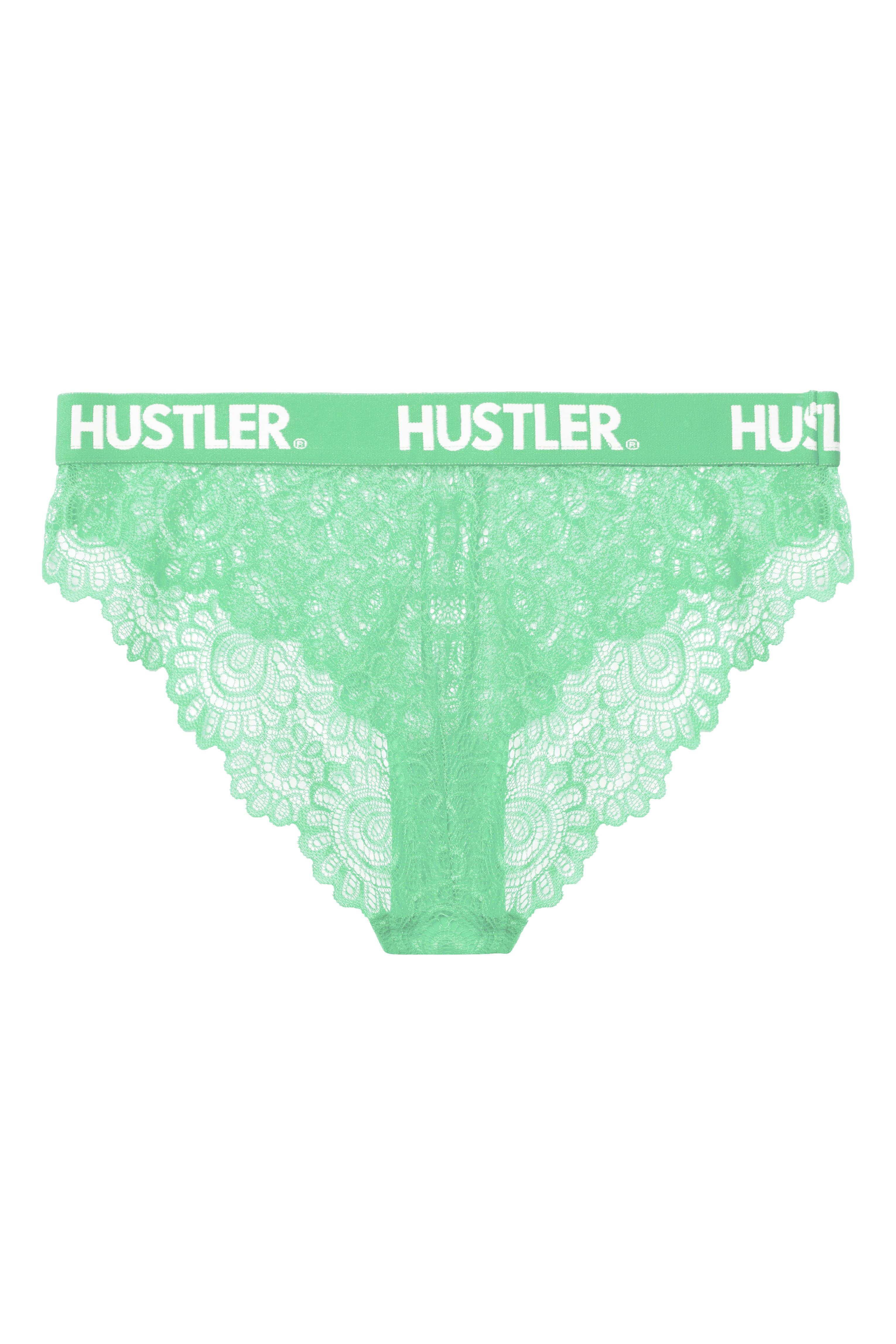 Branded Mint Curve Lace Brief - Image 3