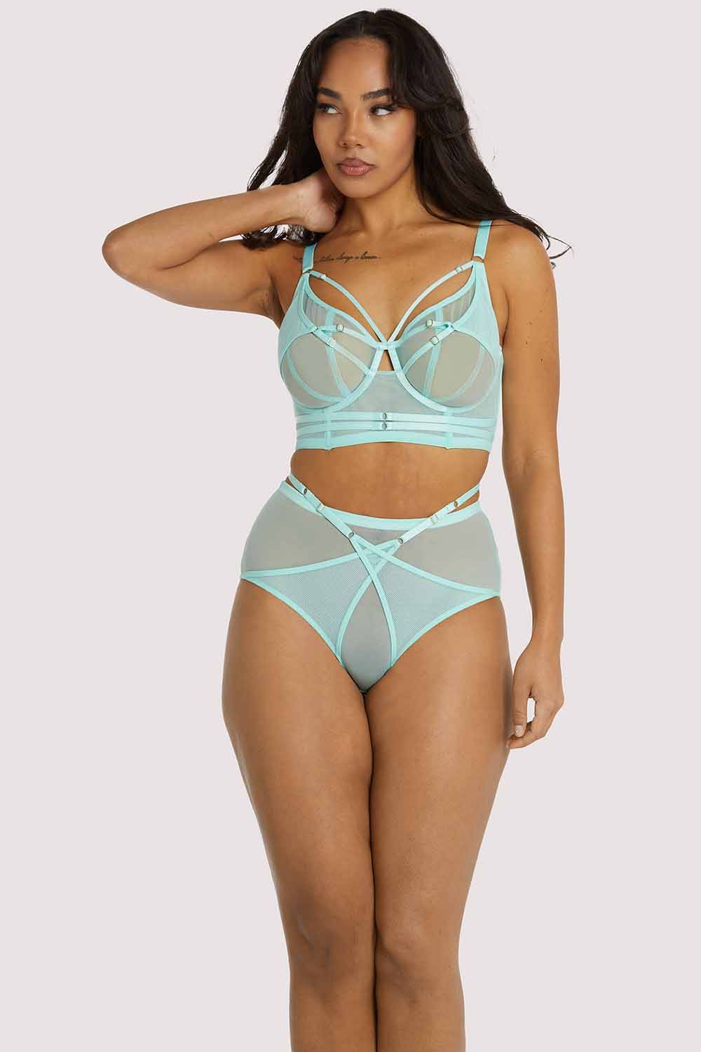 Eddie Aqua Crossover Wrap Brief - Image 5