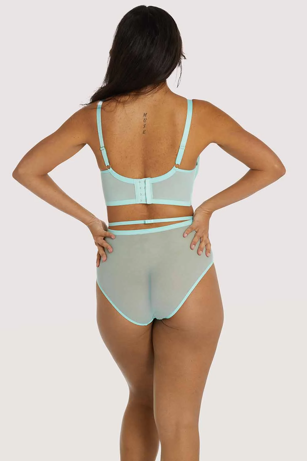 Eddie Aqua Crossover Wrap Brief - Image 6