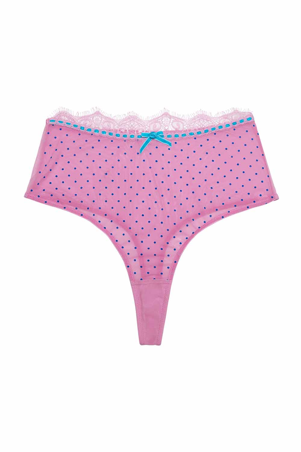 Sophia Pink High Waisted Thong - Image 5