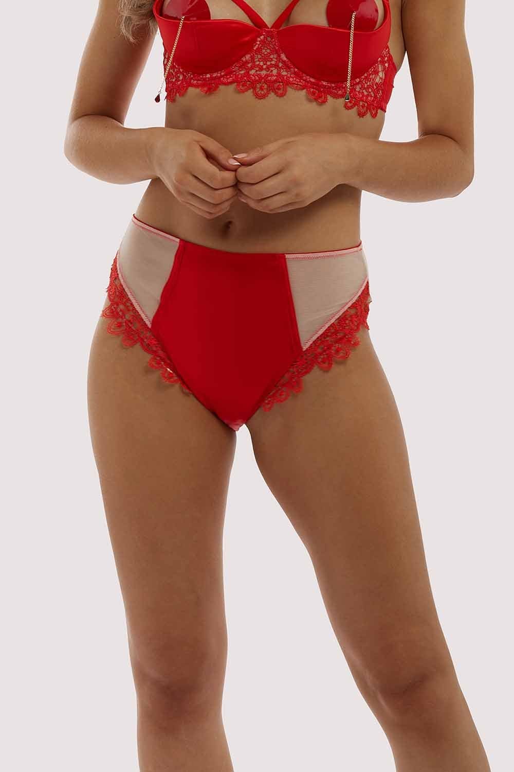 Anaise Red Highwaist Brief - Image 7