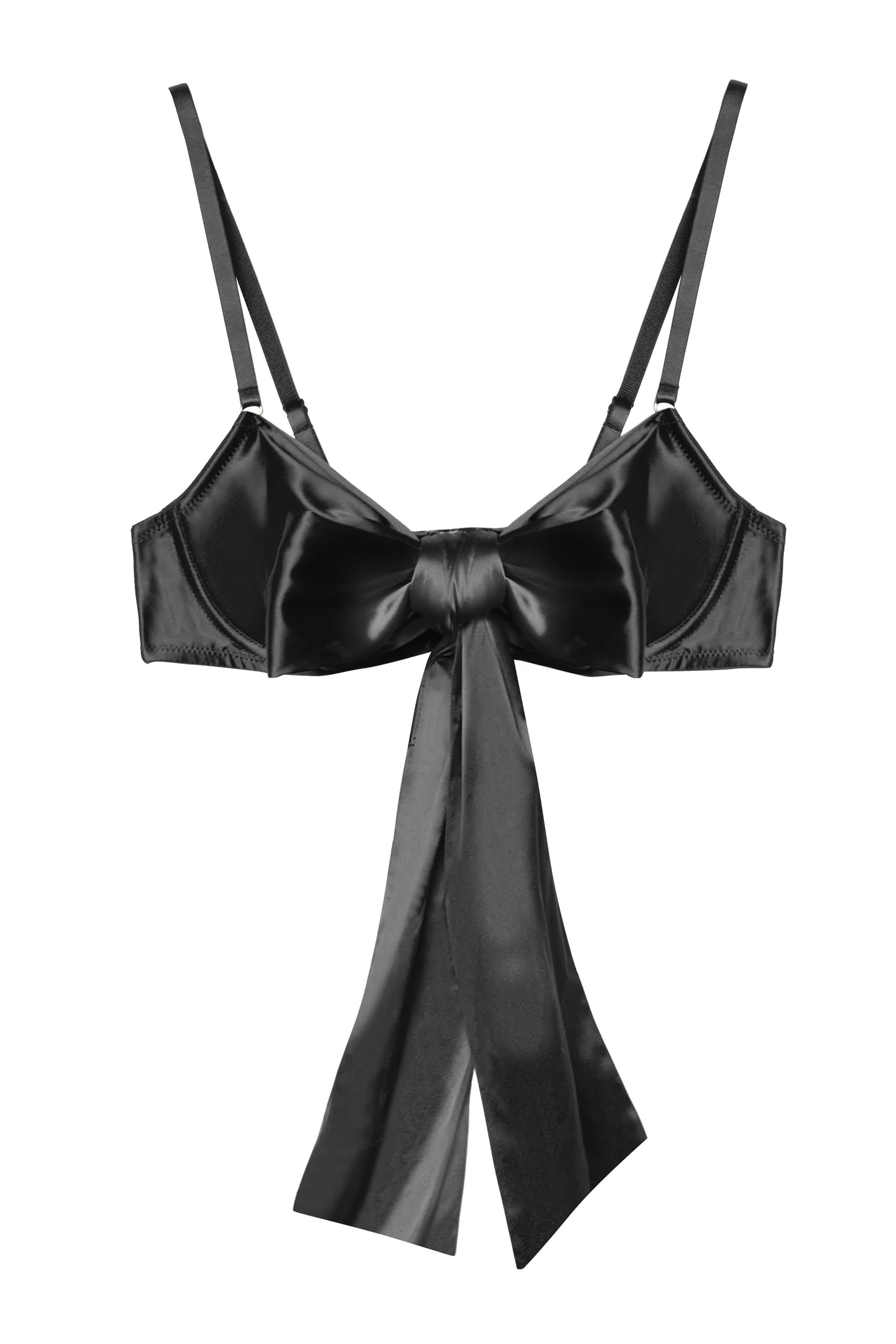 Yva Black Bow Front Bra - Image 10