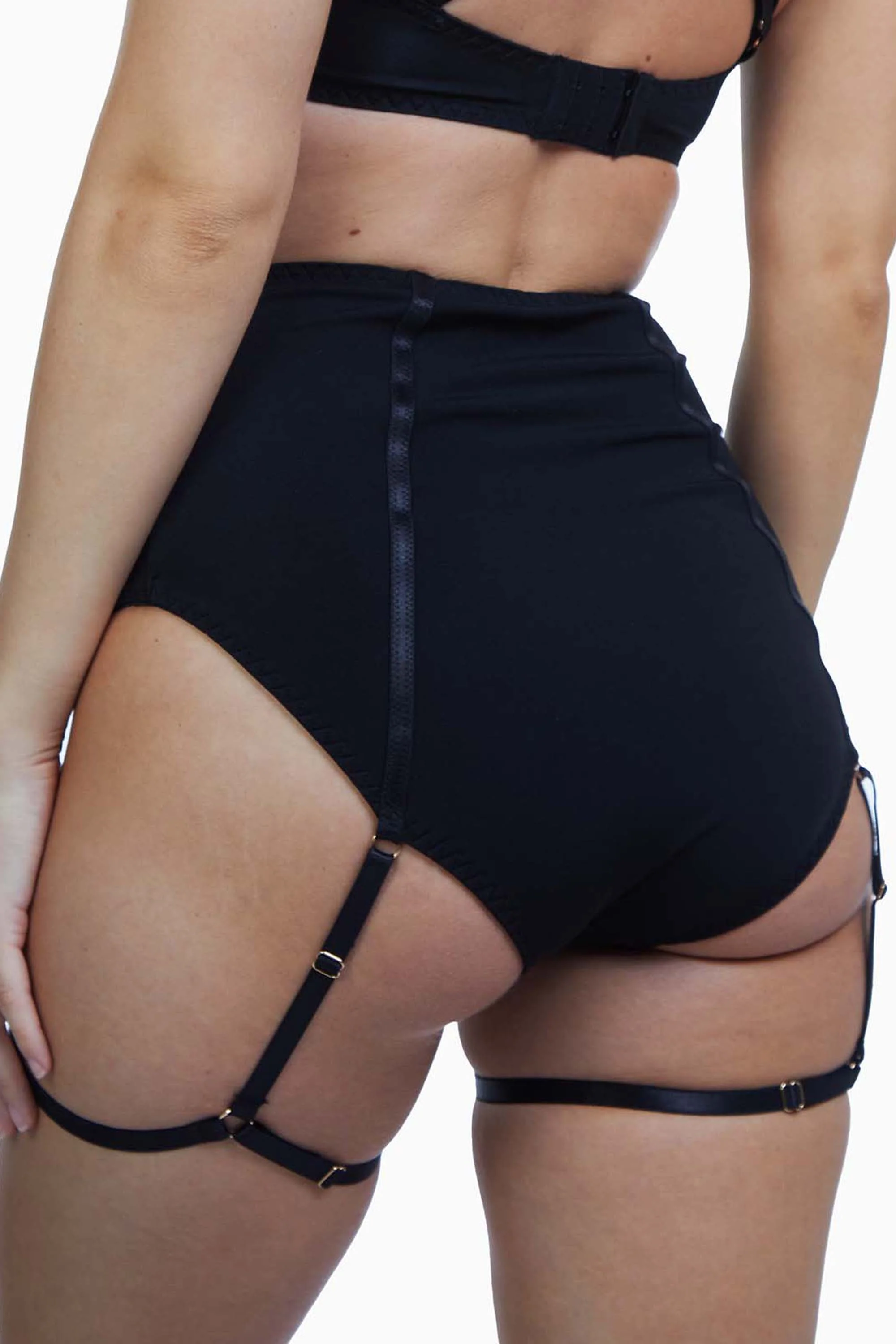 Regalia Santana Microfibre Suspender High Waist Brief - Image 3