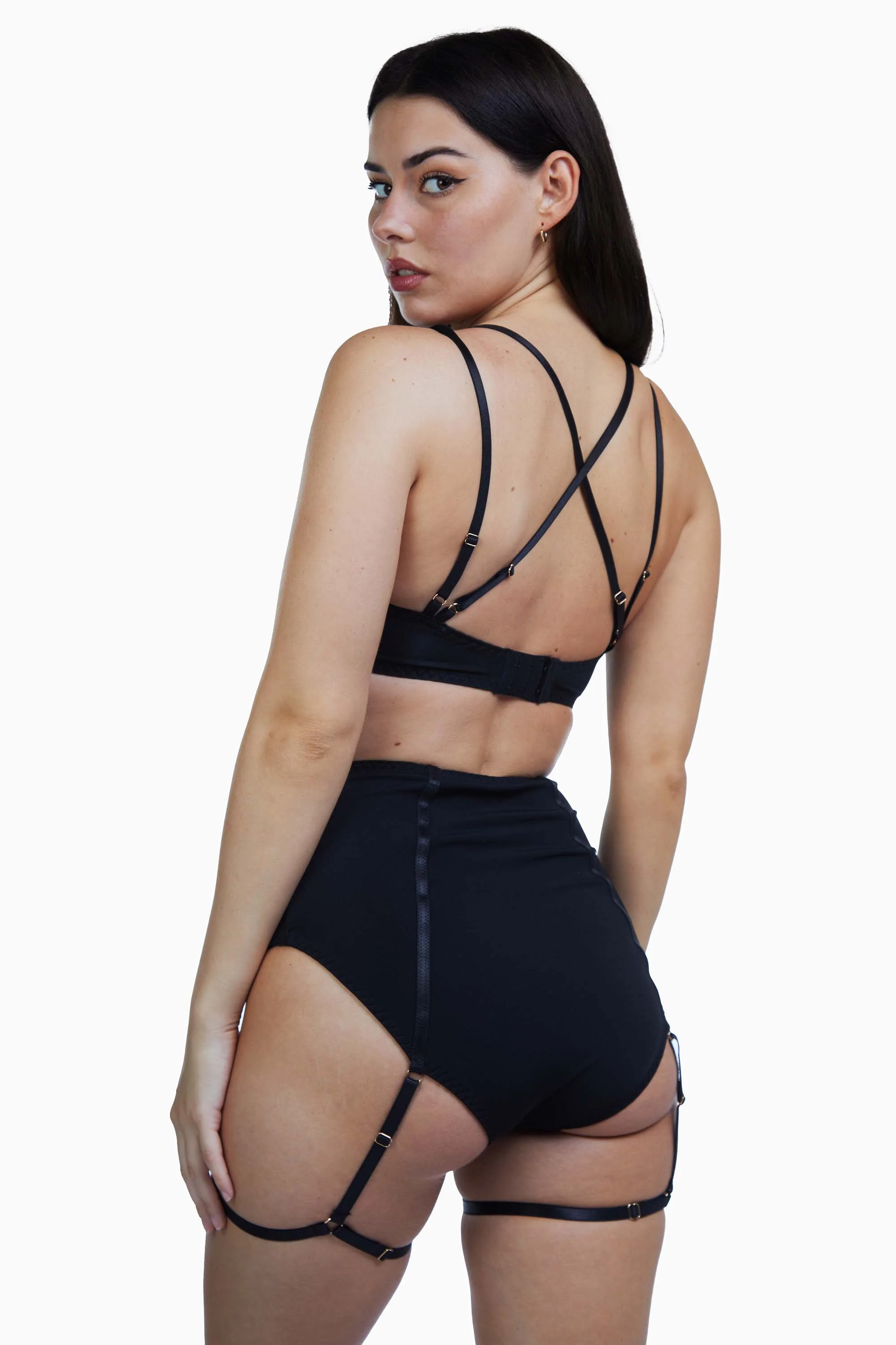 Regalia Santana Microfibre Suspender High Waist Brief - Image 4