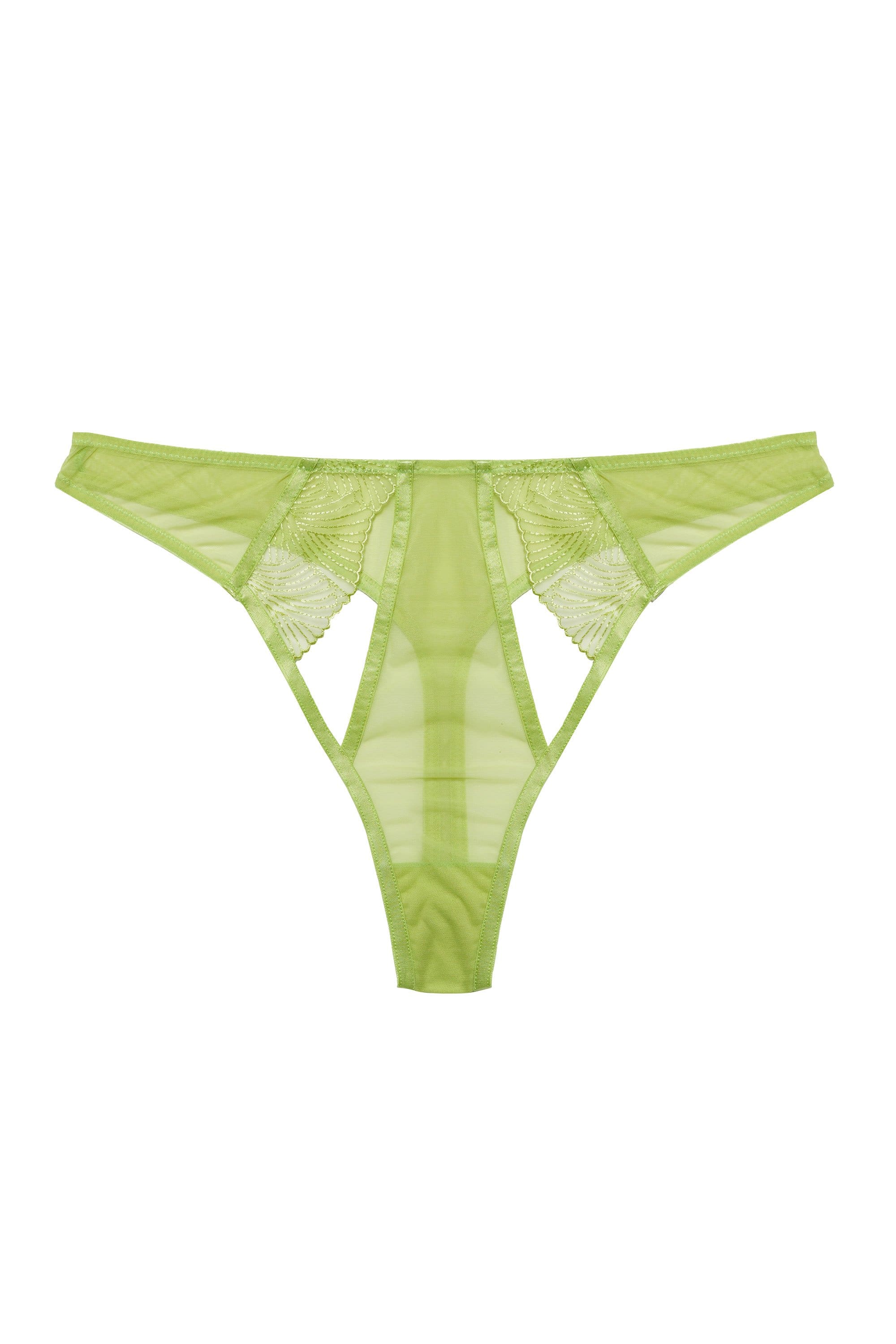 Taha Green Cut Out Thong - Image 6