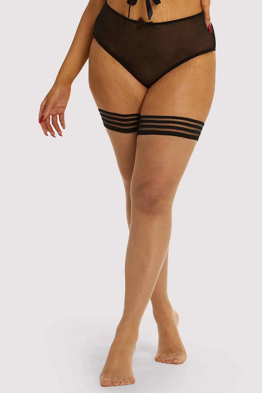 Snake Hold-up Stockings - Image 3