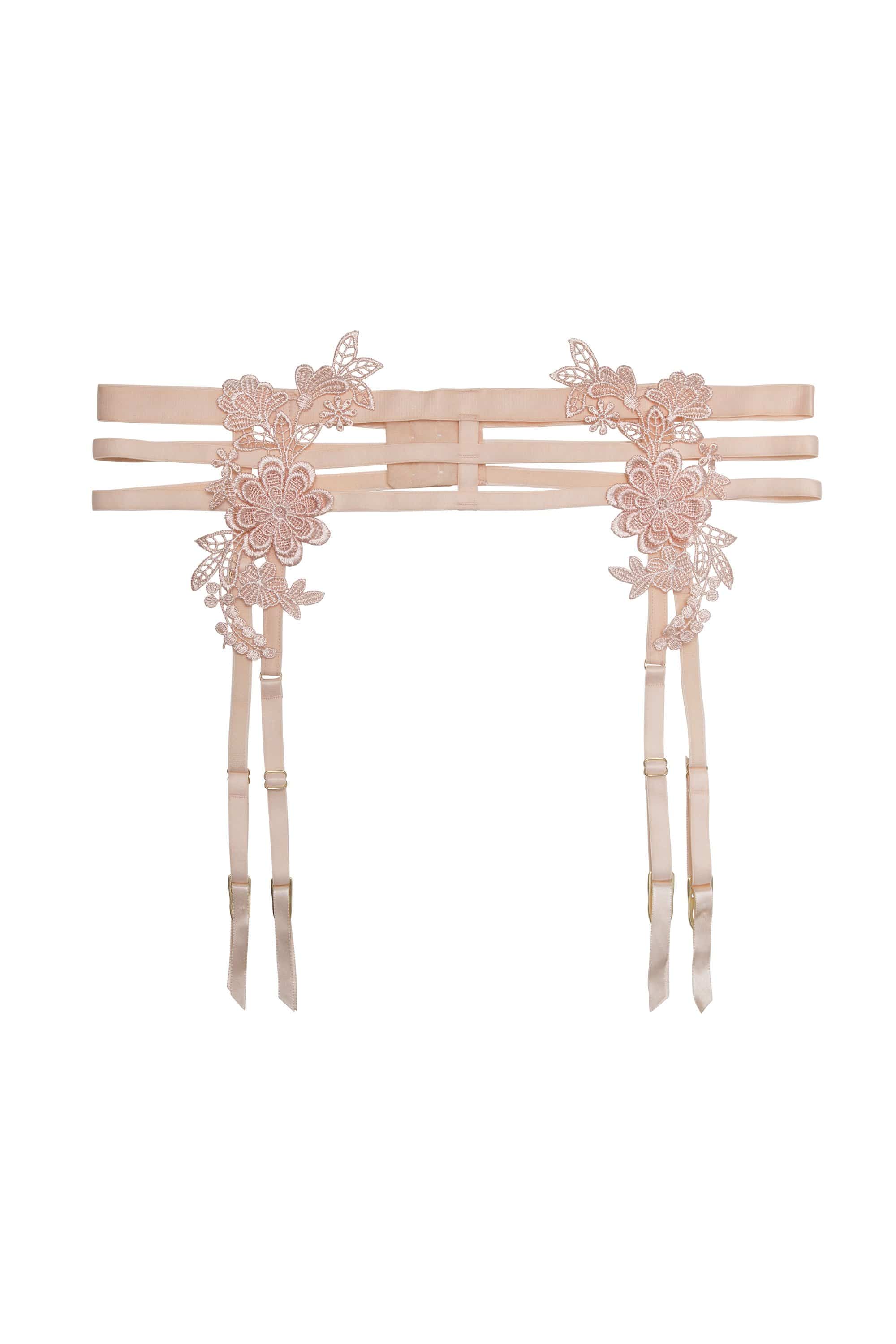 Virginia Peach Guipure Suspender - Image 9
