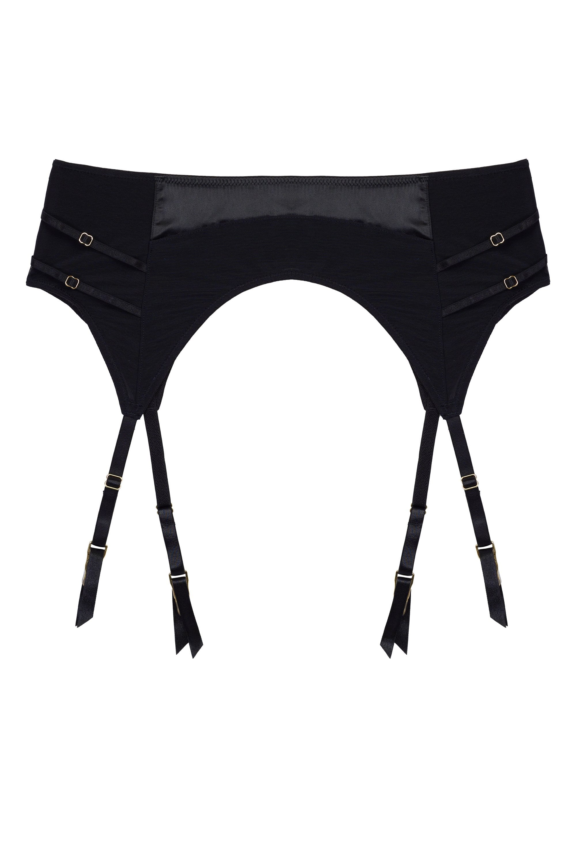 Charlie Black Cut-out Suspender Belt - Image 6