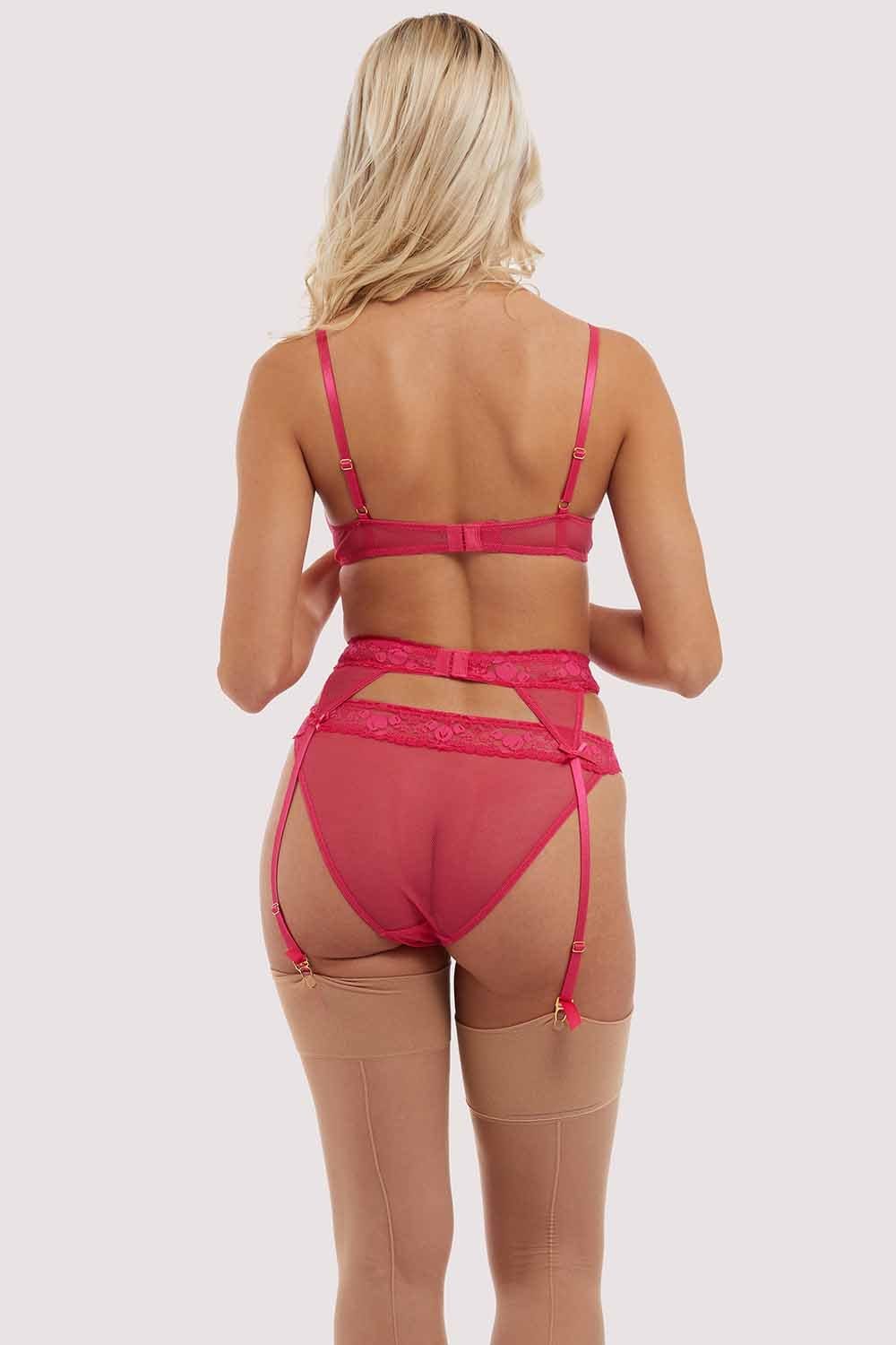 Jordan Hot Pink Cherry Suspender Belt - Image 6