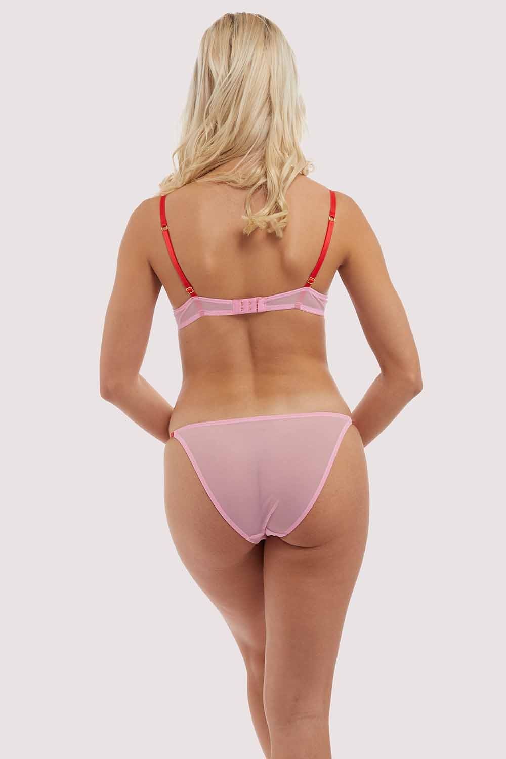 Charli Pink Embroidered Balcony Brief - Image 7