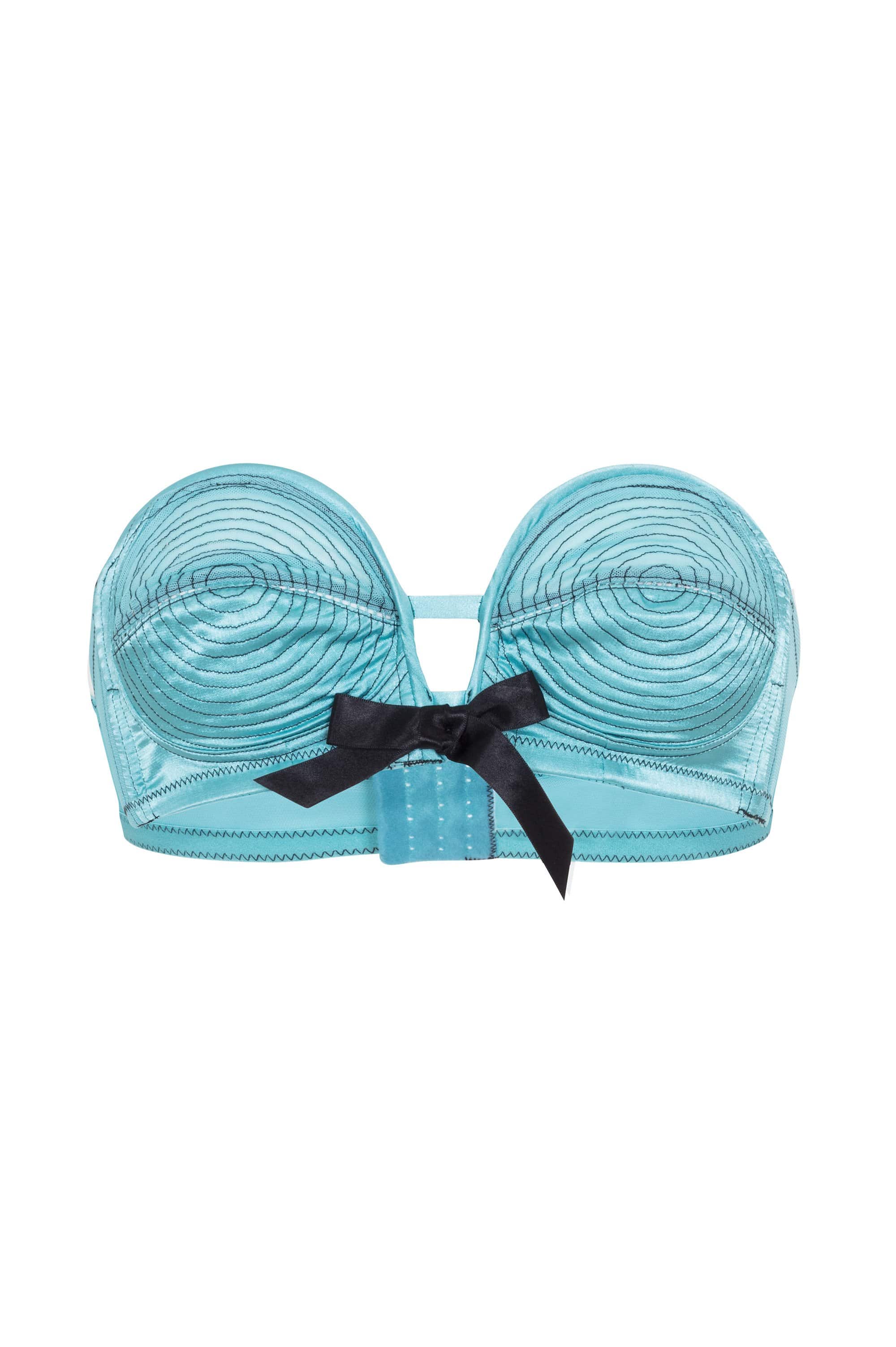 Teal/Black Overwire Bra - Image 3