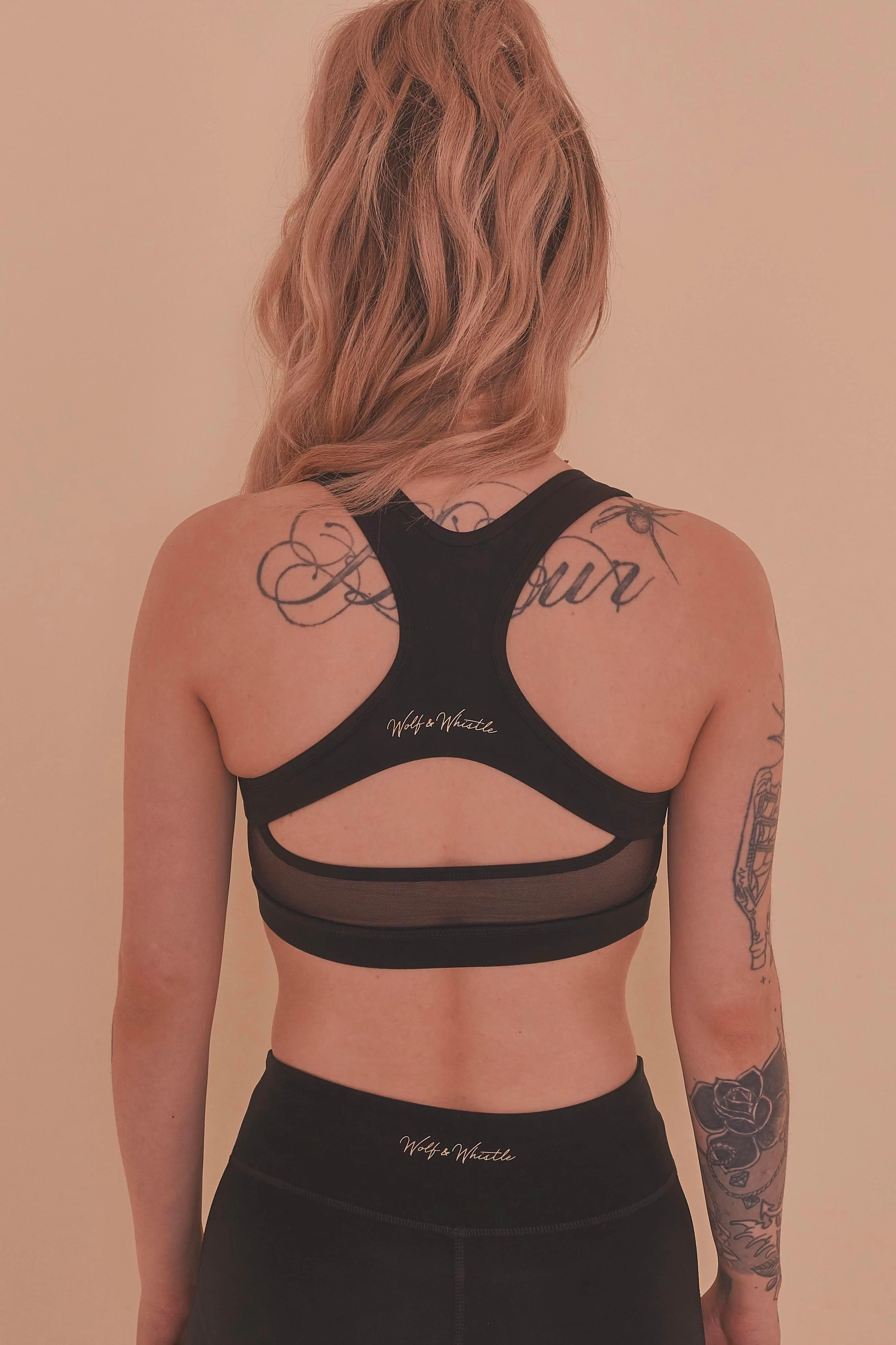 Racer Back Bra Black - Image 4