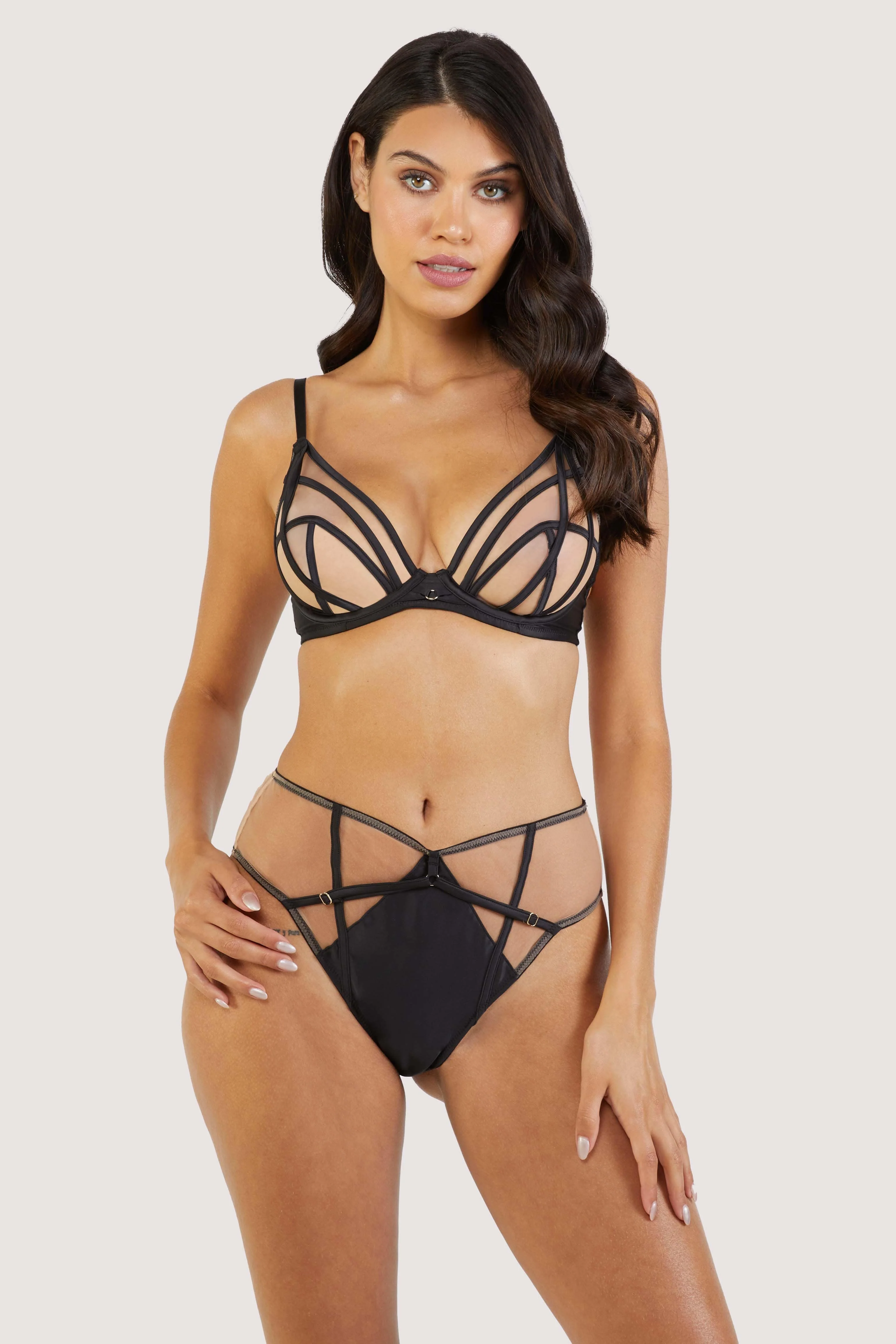 Ramona Black Mesh High Waisted Brief - Image 6