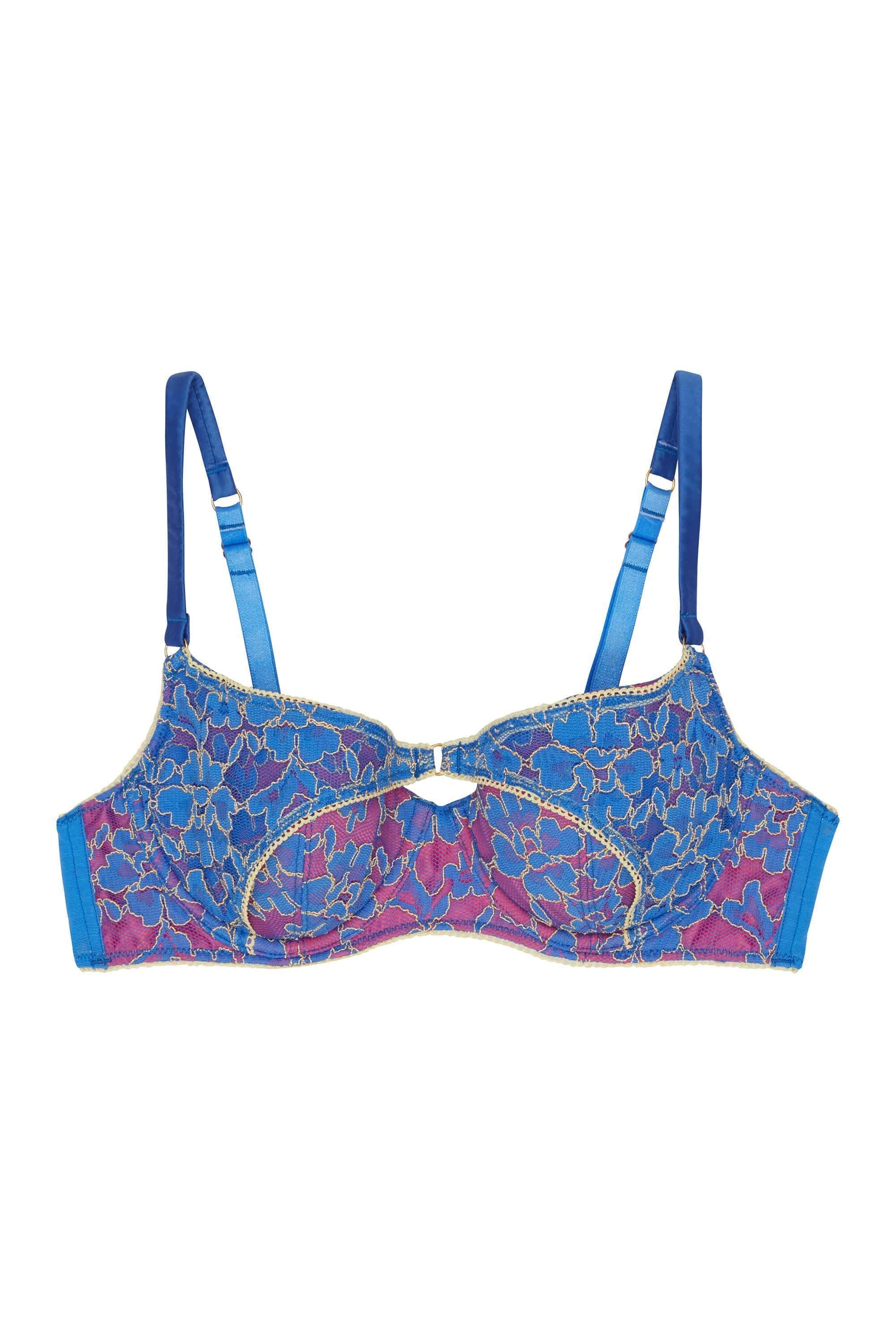 Aviyah Contrast Lace Panelled Bra - Image 3