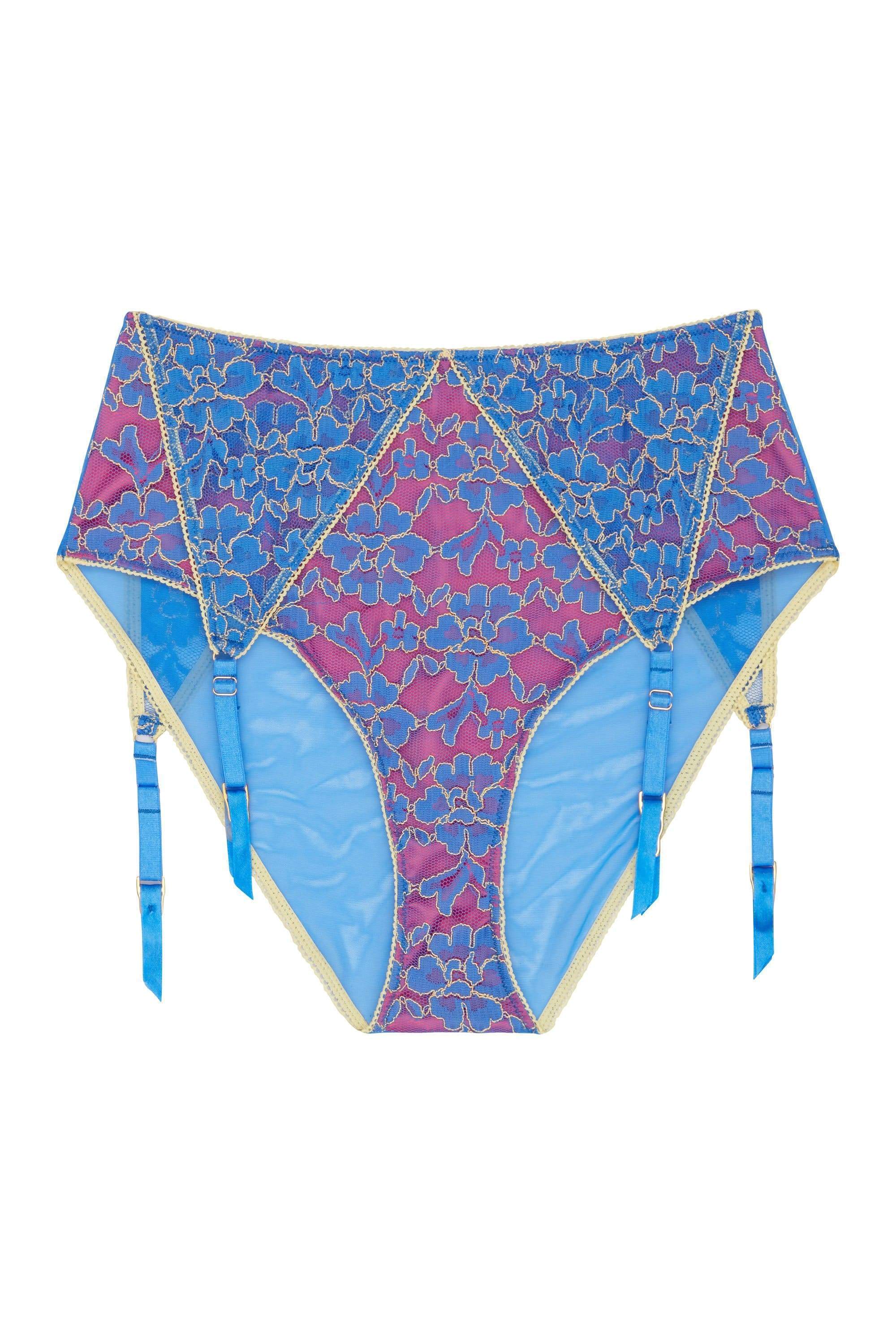 Aviyah Contrast Lace Suspender High Waist Brief - Image 2