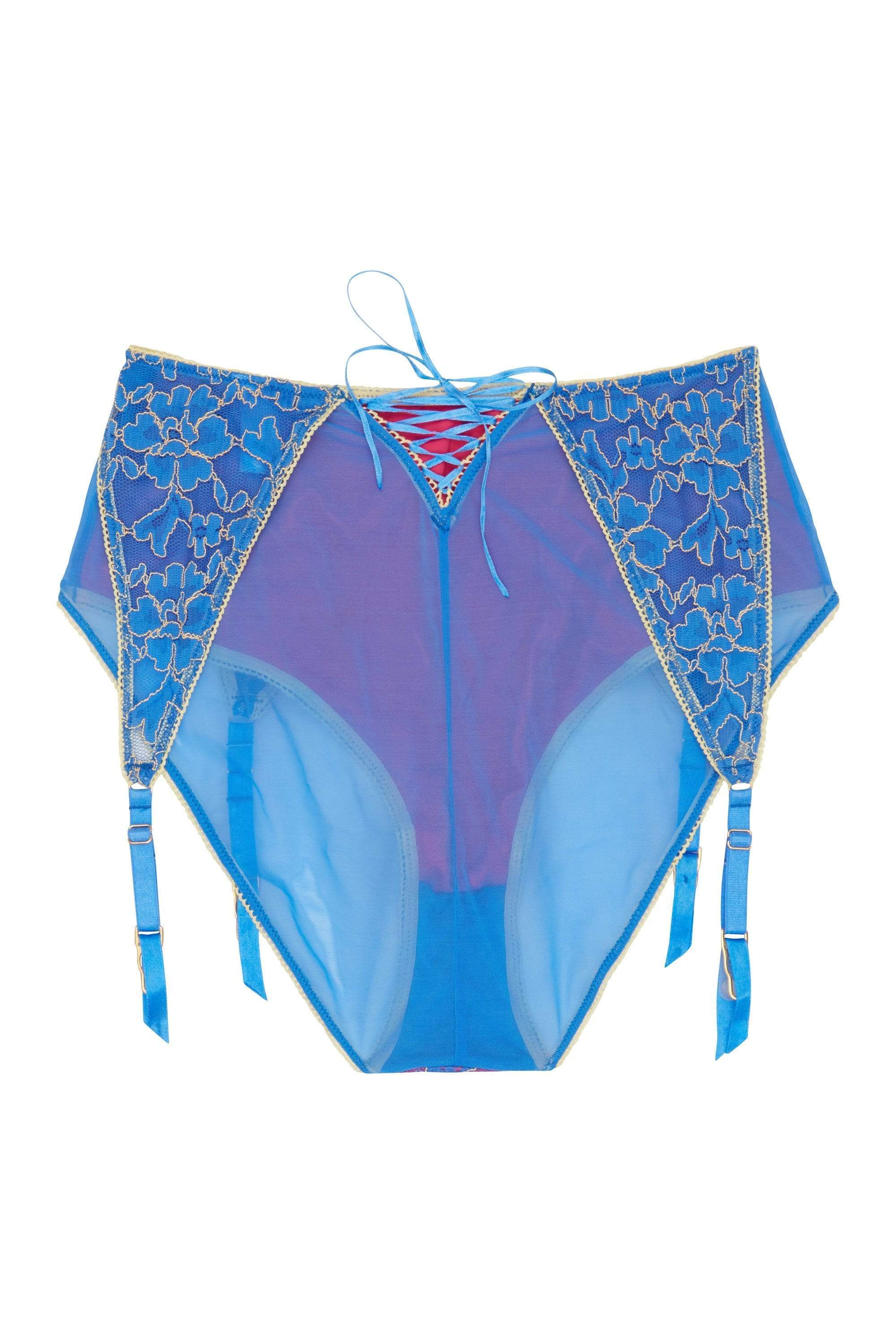 Aviyah Contrast Lace Suspender High Waist Brief - Image 3