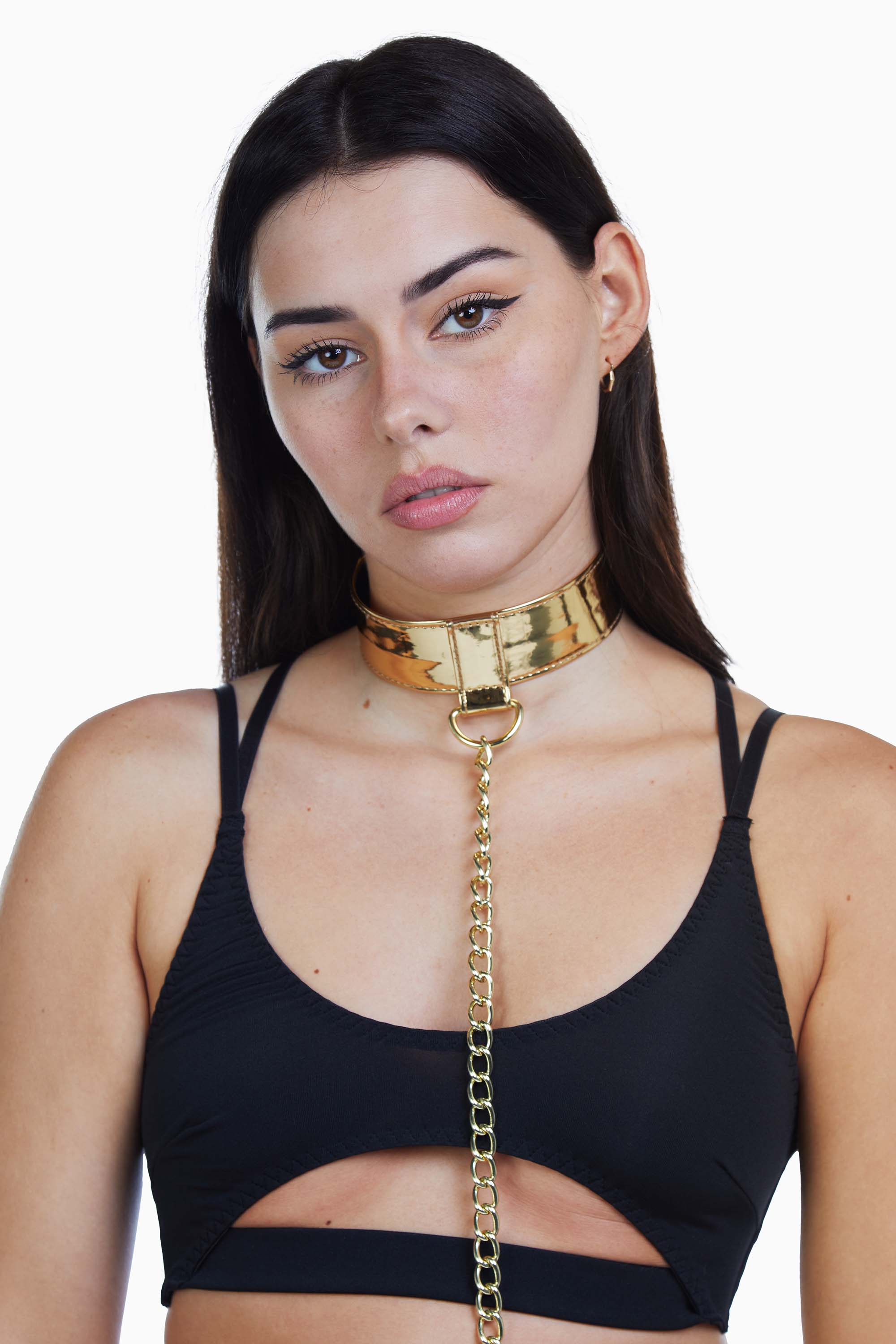 PU Collar With Lead Gold - Image 3