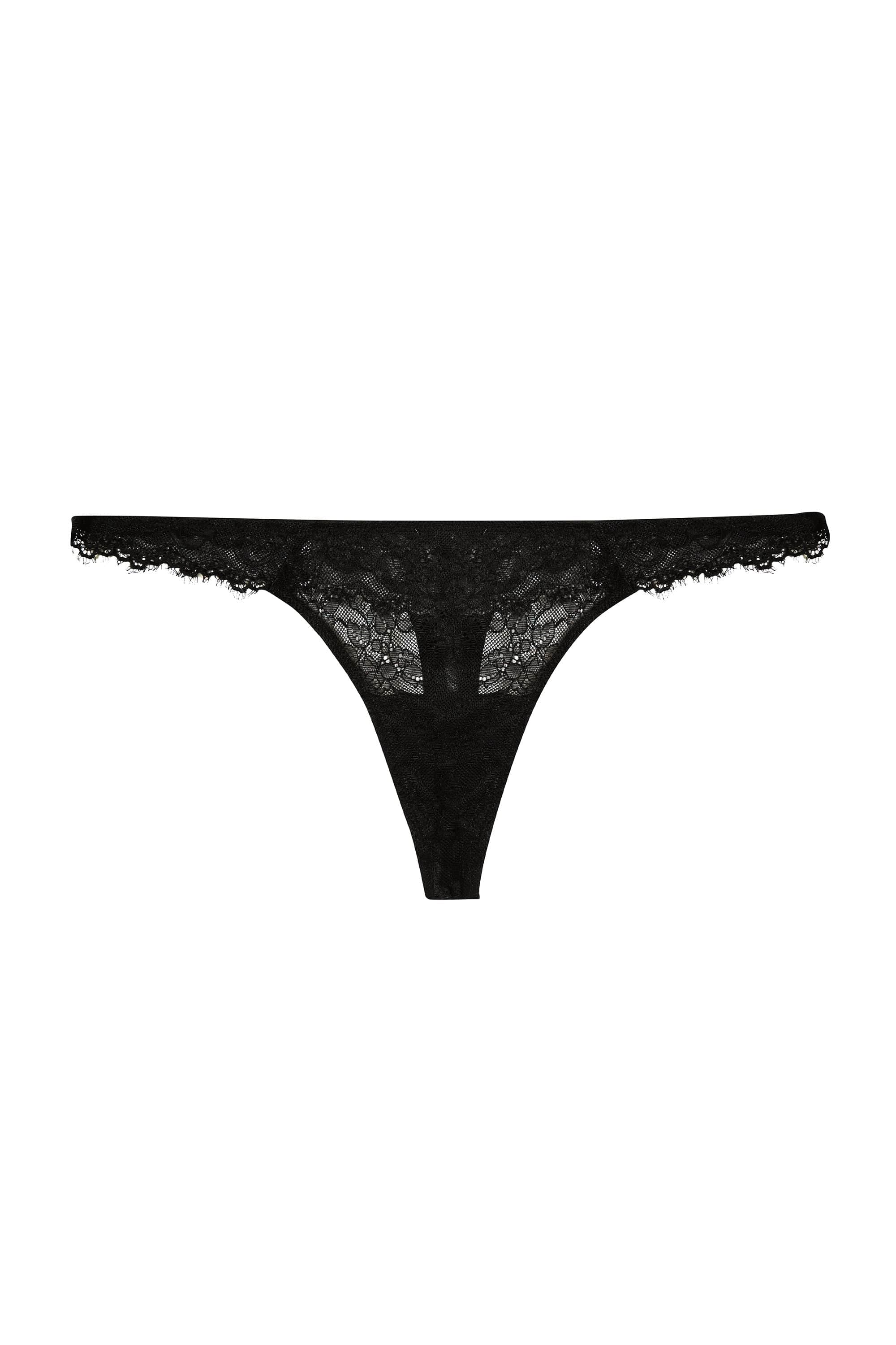 Rosalyn Black Lace Thong - Image 5