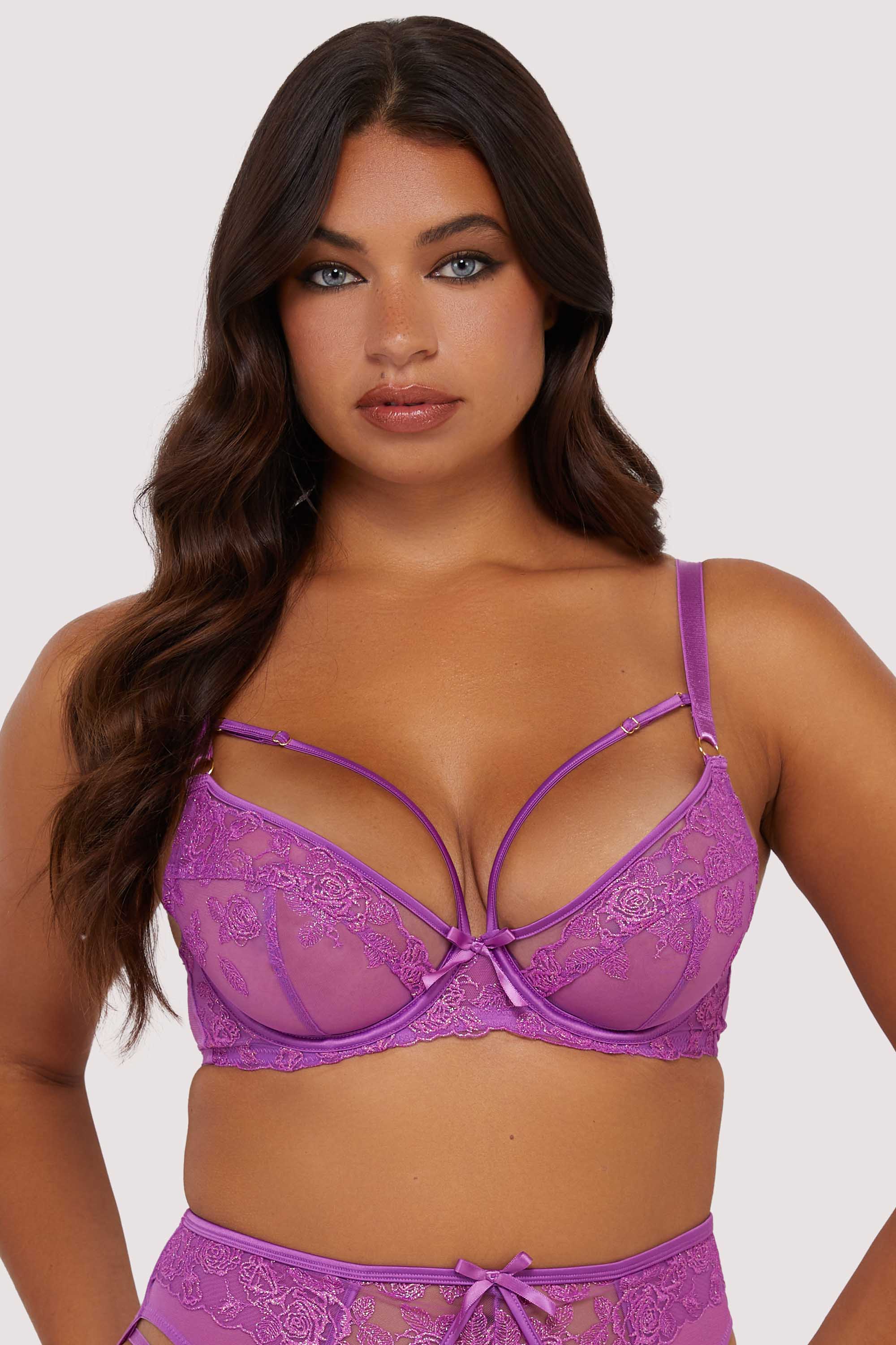 Rosanna Purple Long Line Plunge Set - Image 5