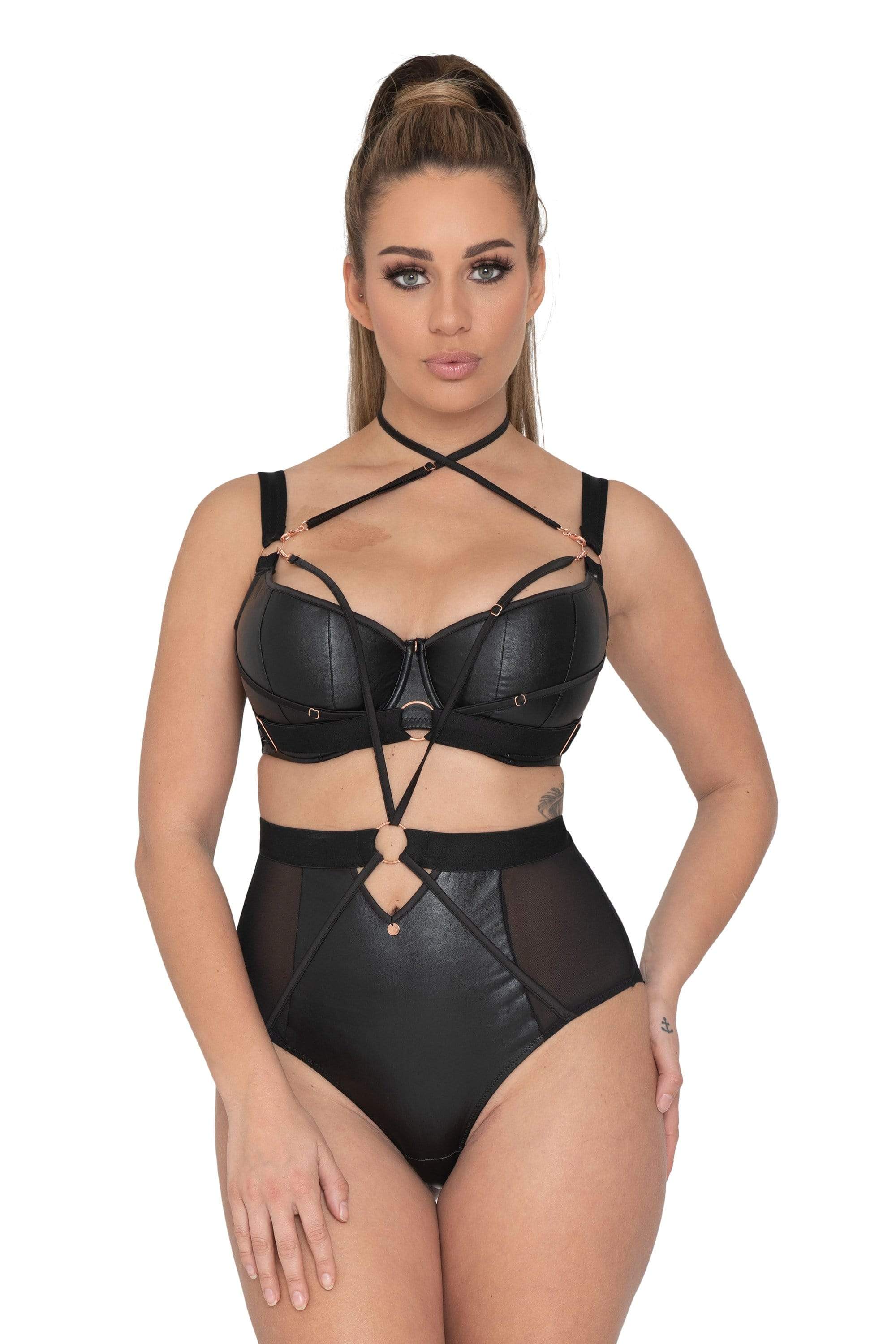 Harnessed High Waist Brief Black - Image 3