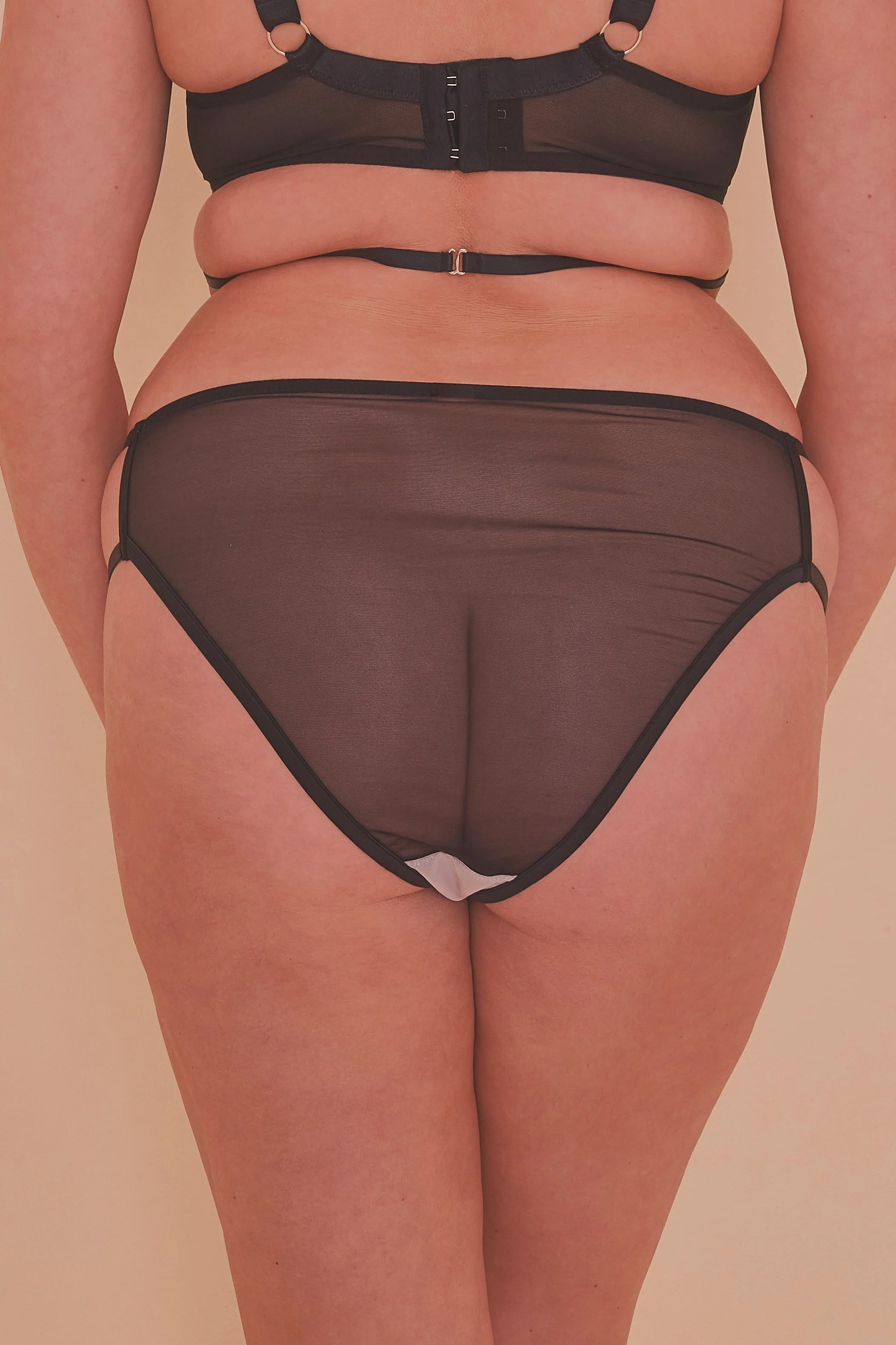 Sky Pearl Lace Harness Curve Brief - Image 3