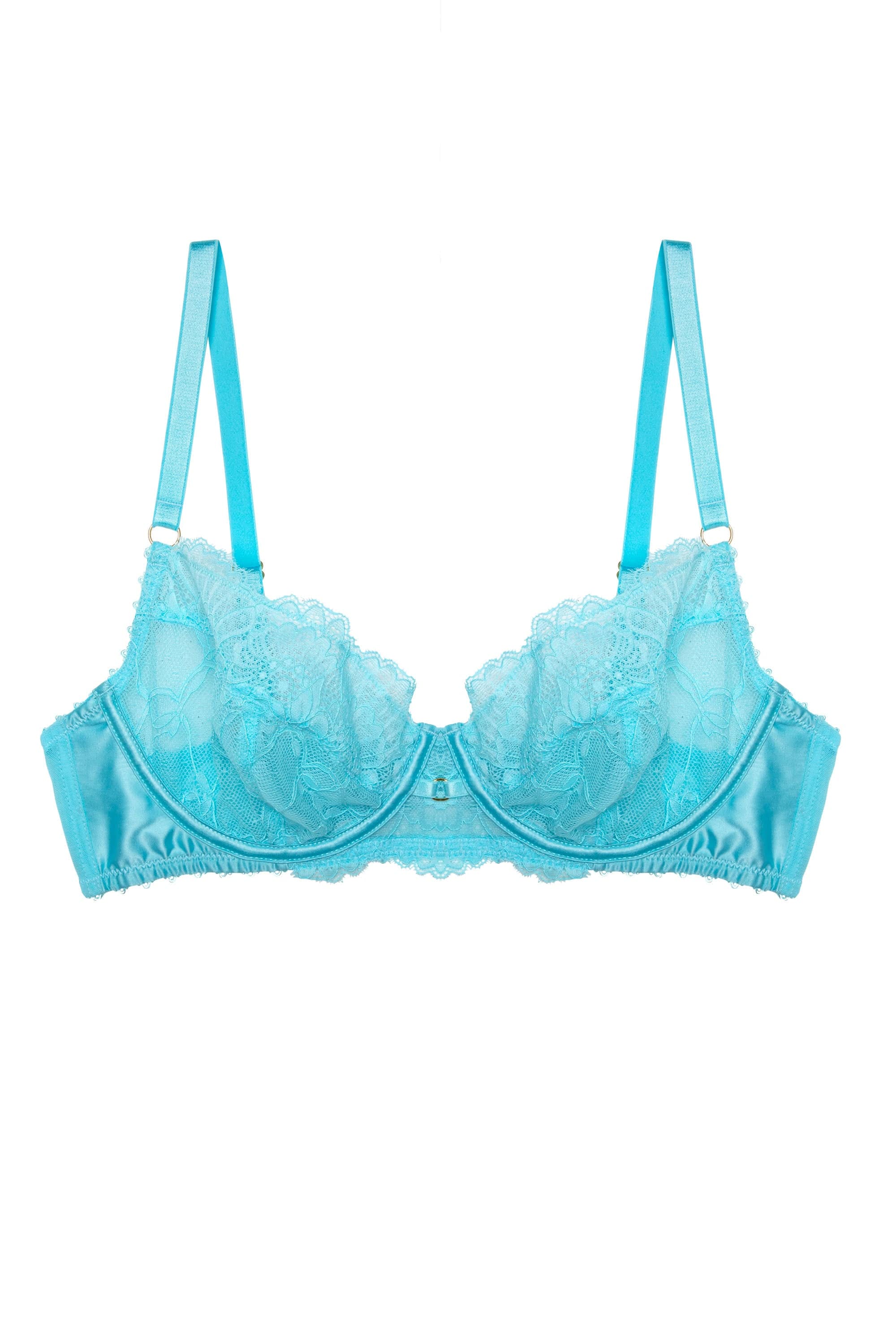 Skye Blue Neon Ring Lace Bra - Image 5