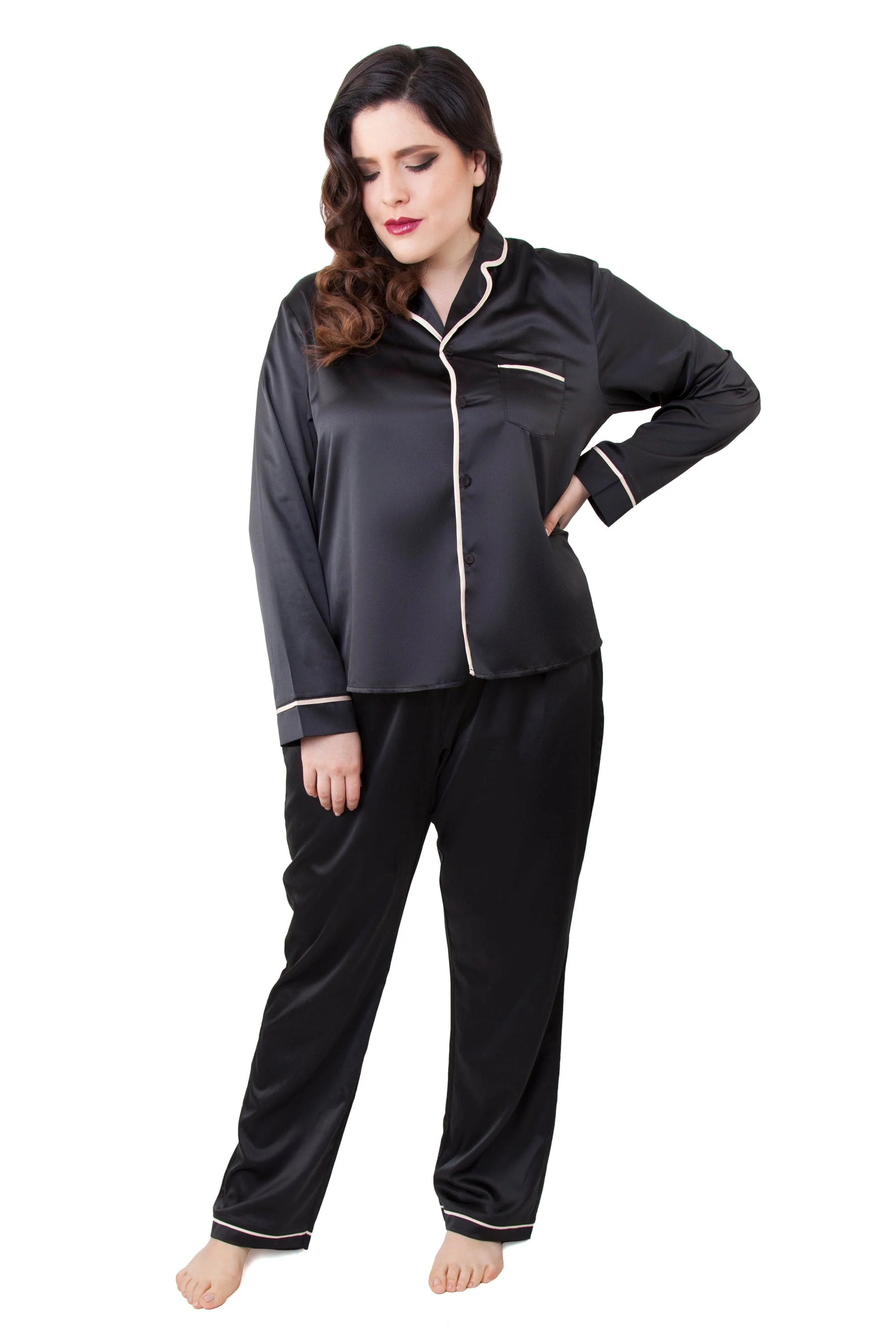 Smoking Suit Pyjama Set - Curve - Image 2