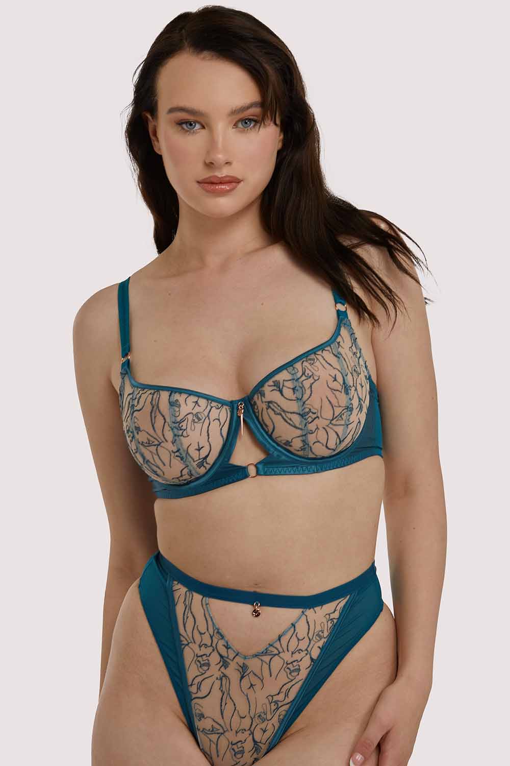 Sex Education Balcony Bra Teal - Image 2