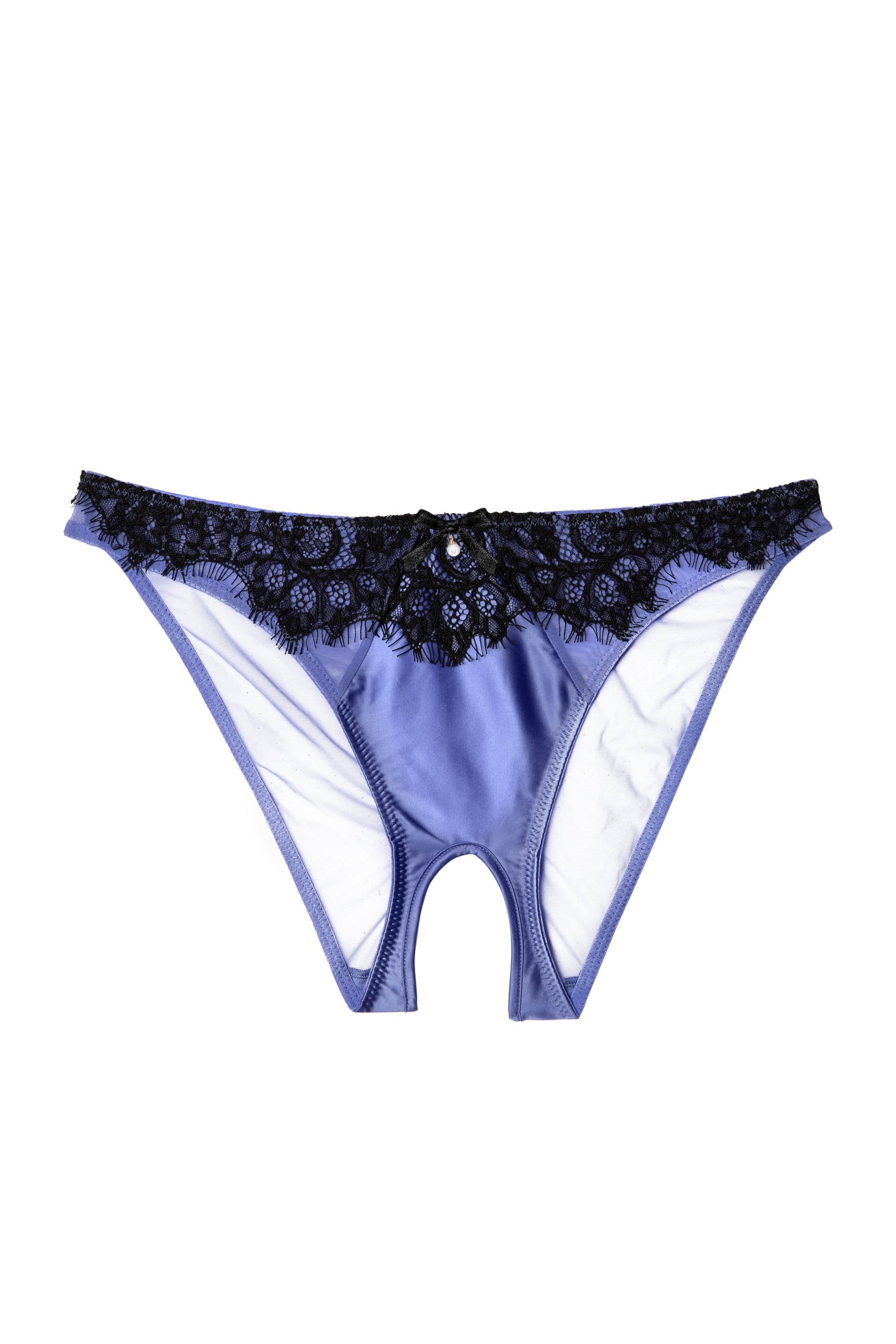 Stevie Lilac and Black Crotchless Brief - Image 4