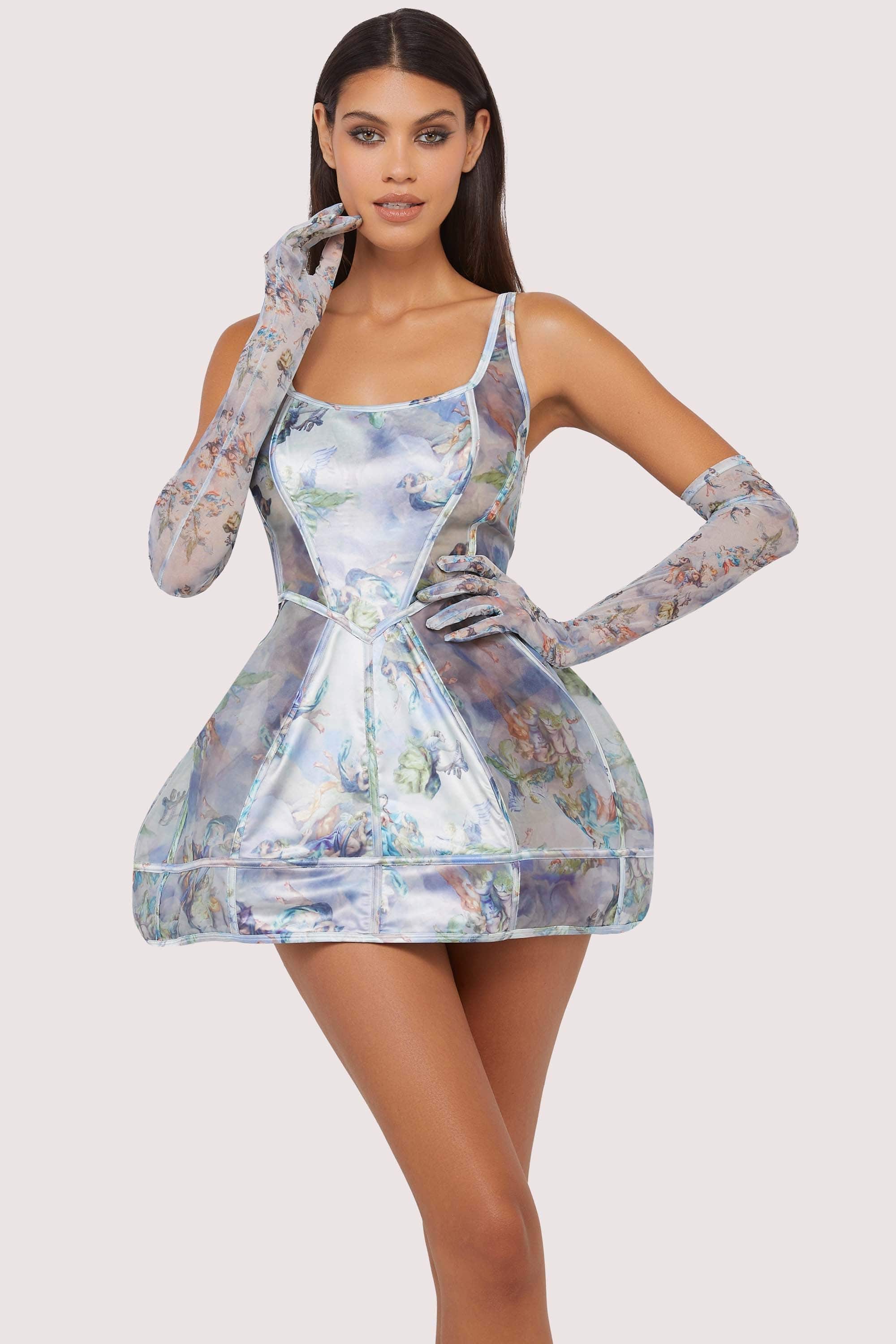 Talia Renaissance Printed Mesh Set - Image 8