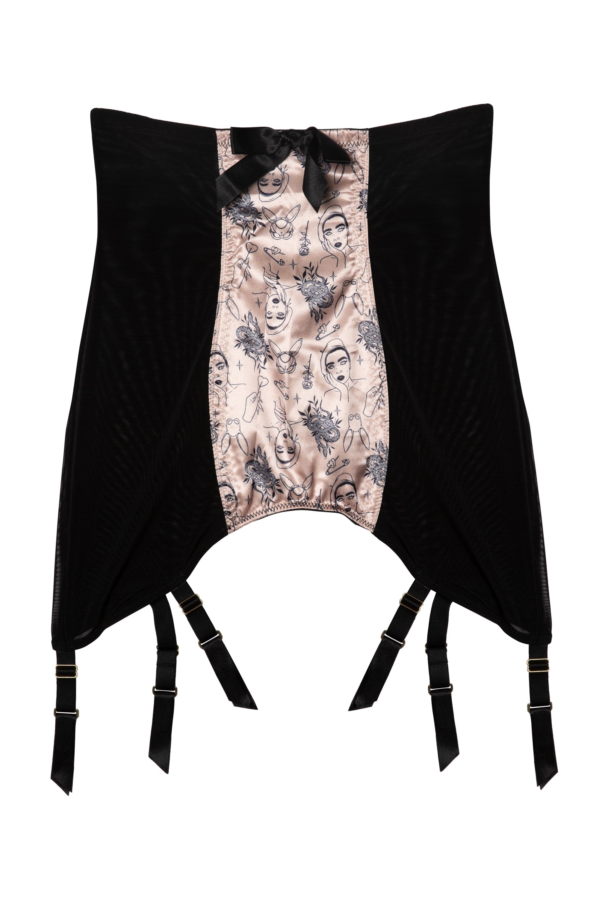 Tattoo Print Black Girdle - Image 7